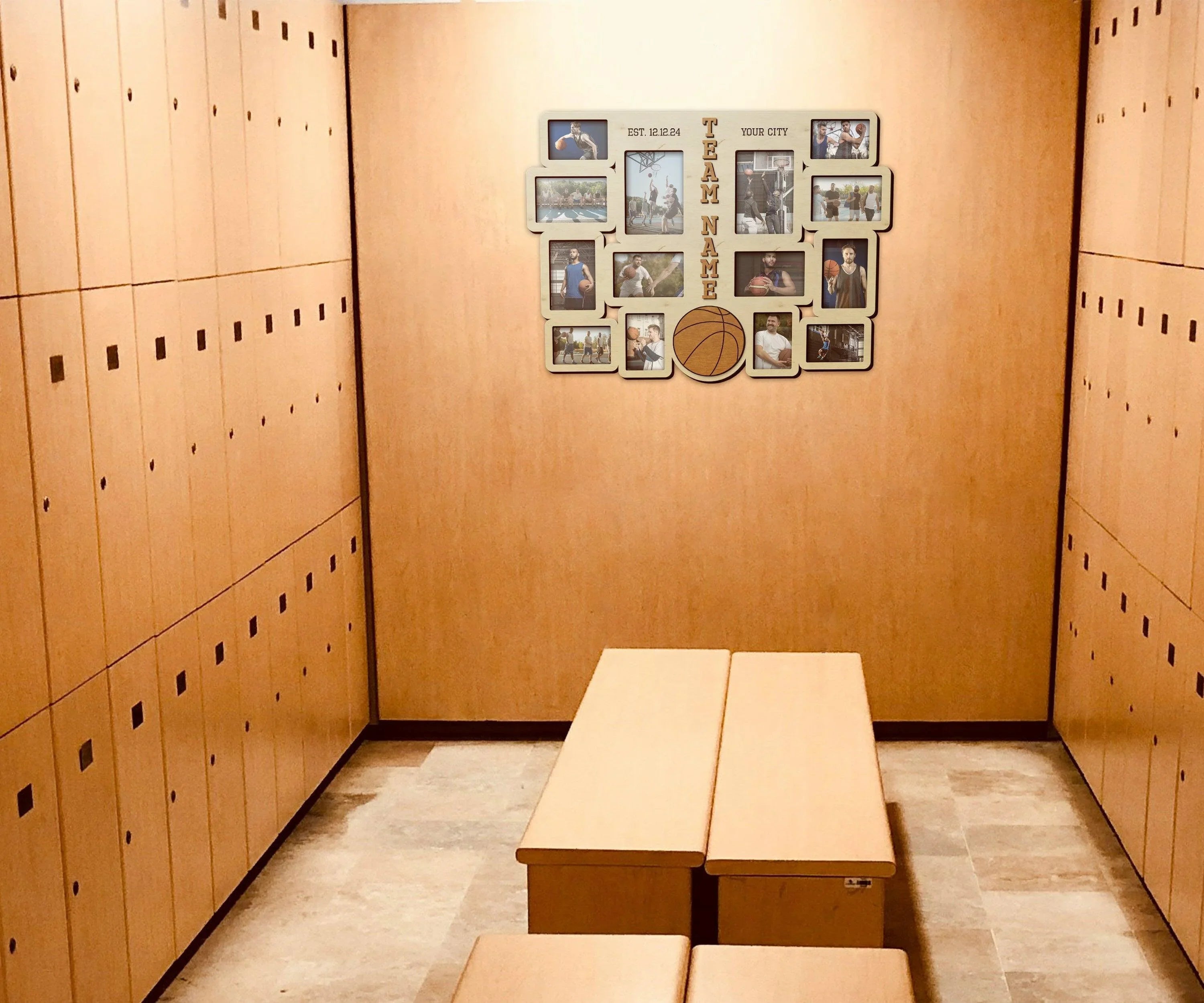 Basketball picture collage | Highschool sport team display | Boys room - The Frame Depot