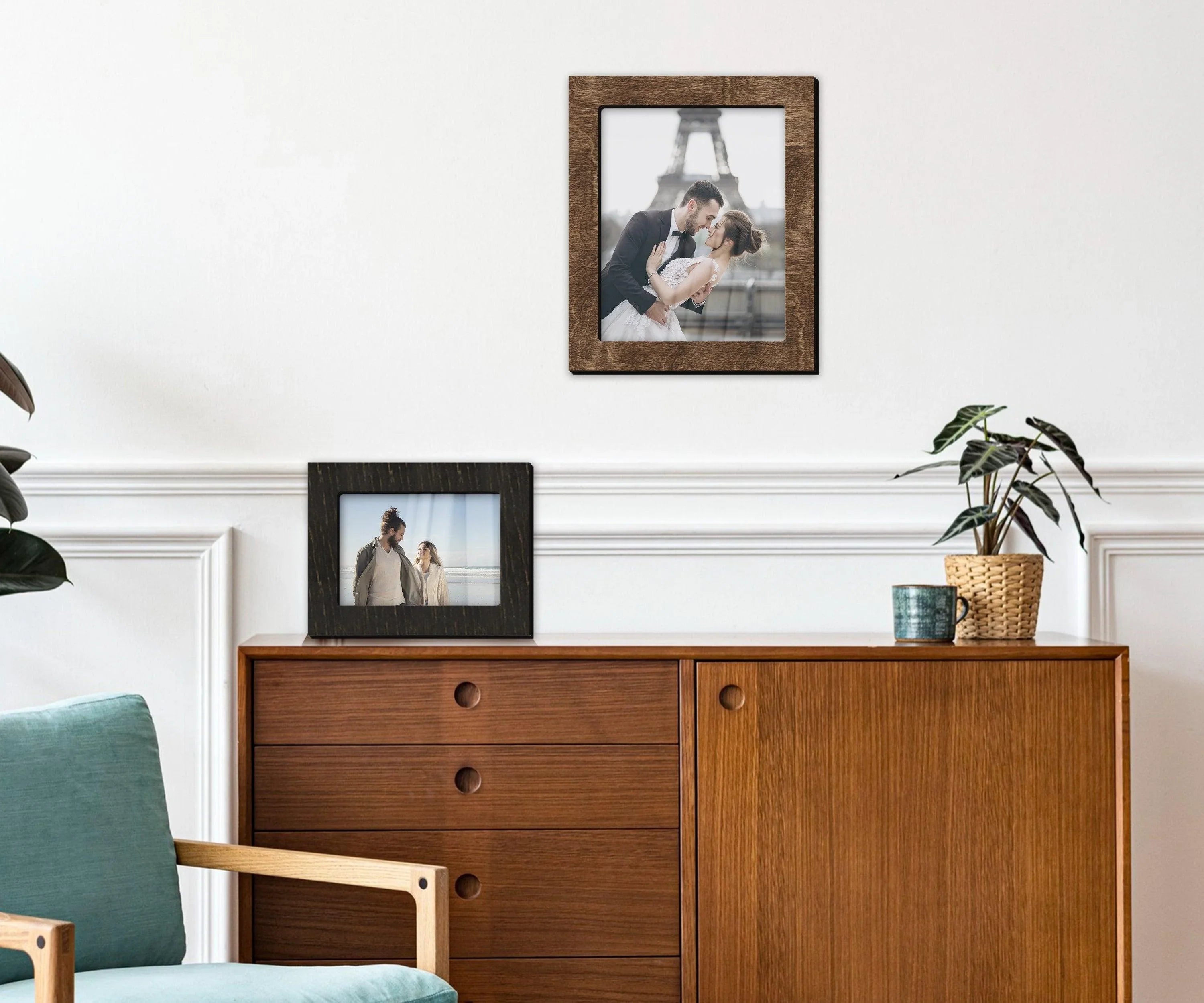 Custom Photo Frame with Square Edges | Wooden Picture Frames - The Frame Depot