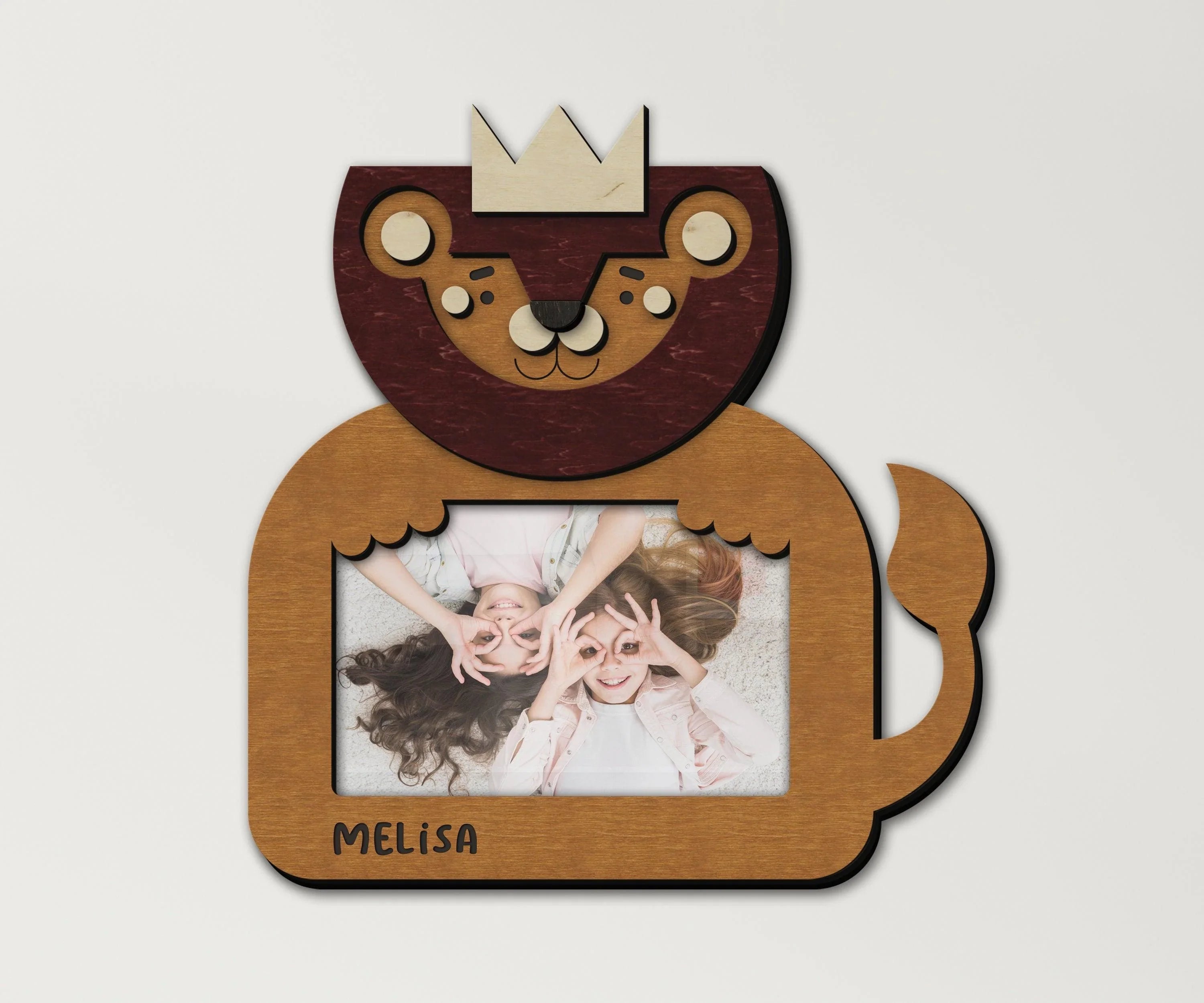 Personalized Lion Picture Frame | Engraved Baby Name - The Frame Depot
