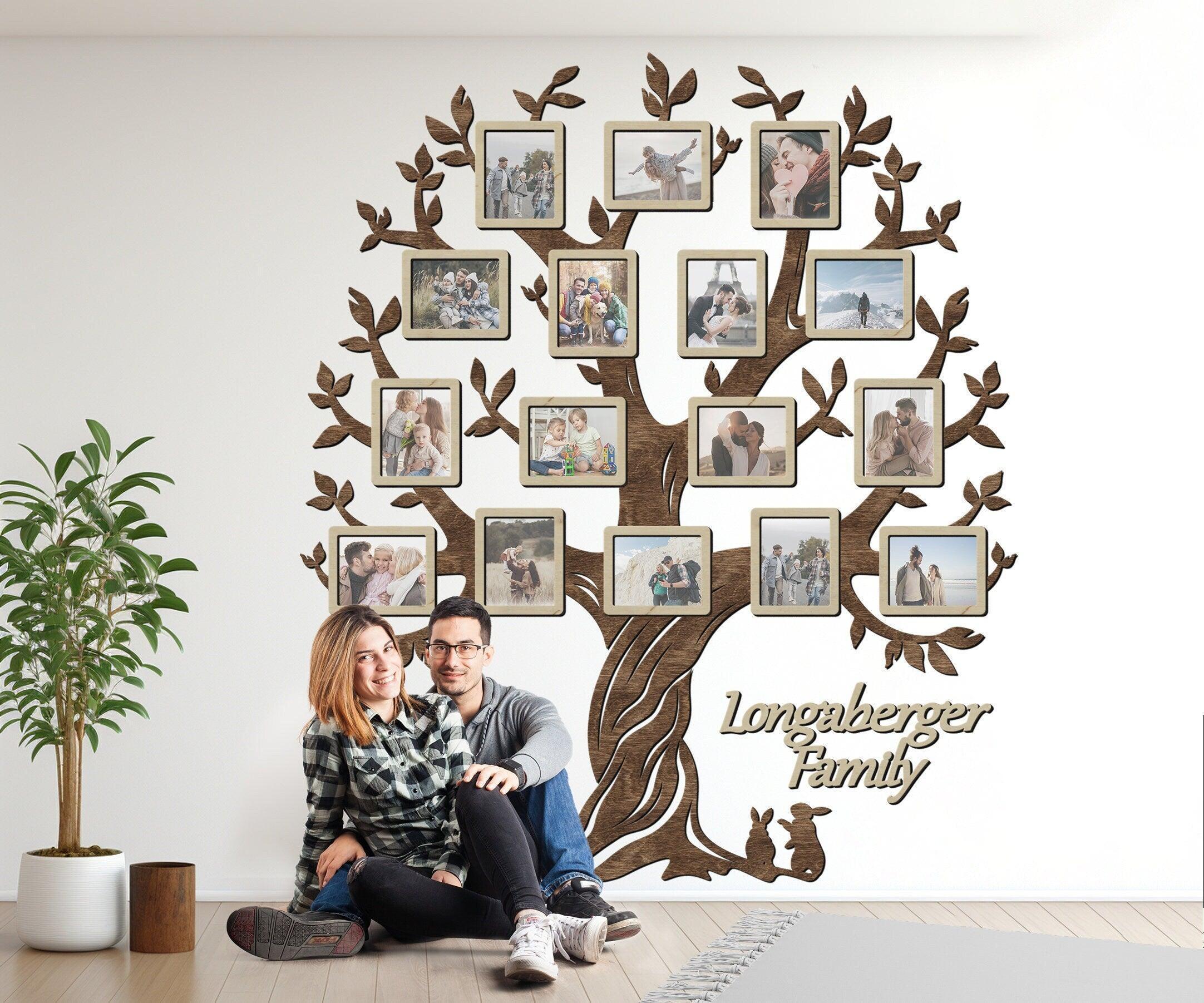 Huge Family Tree with Rabbit | Picture frame collage | Genealogical Tree - The Frame Depot