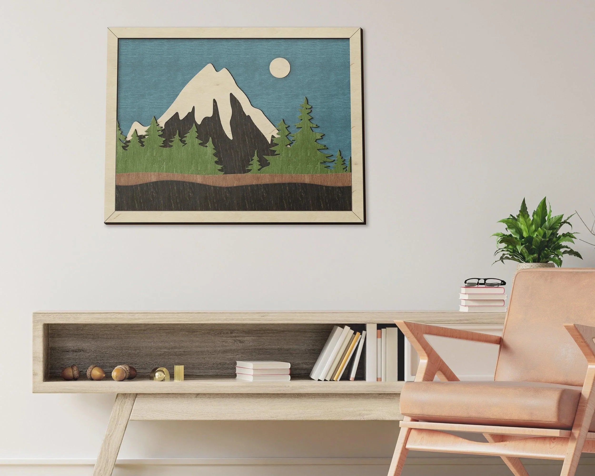 3D Sunrise Wall Art | Wooden Decor for Living Room - The Frame Depot