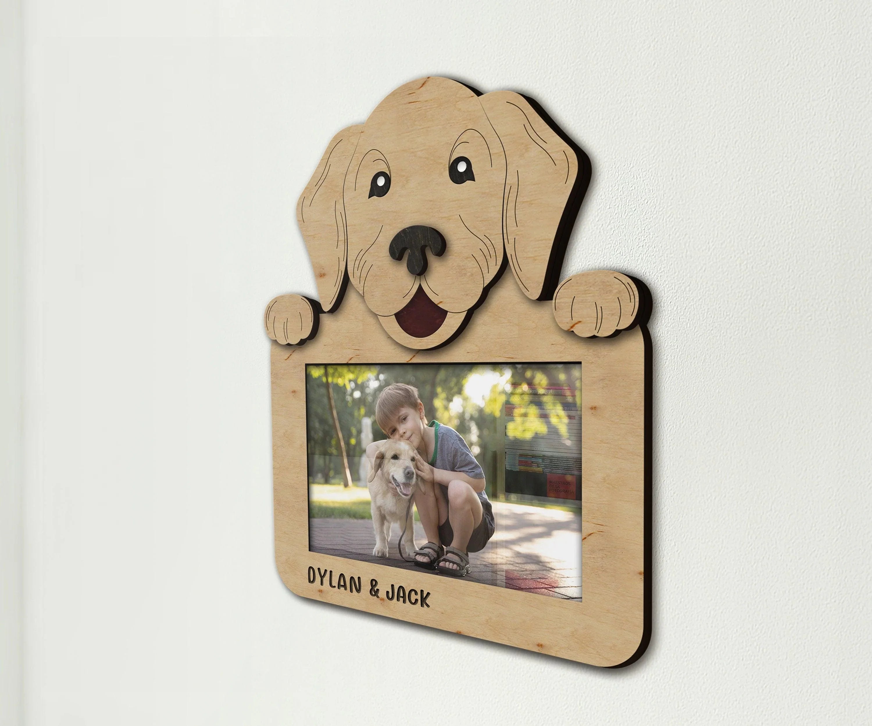Custom Golden Retriever Frame | Personalized Dog Picture Decor - The Frame Depot
