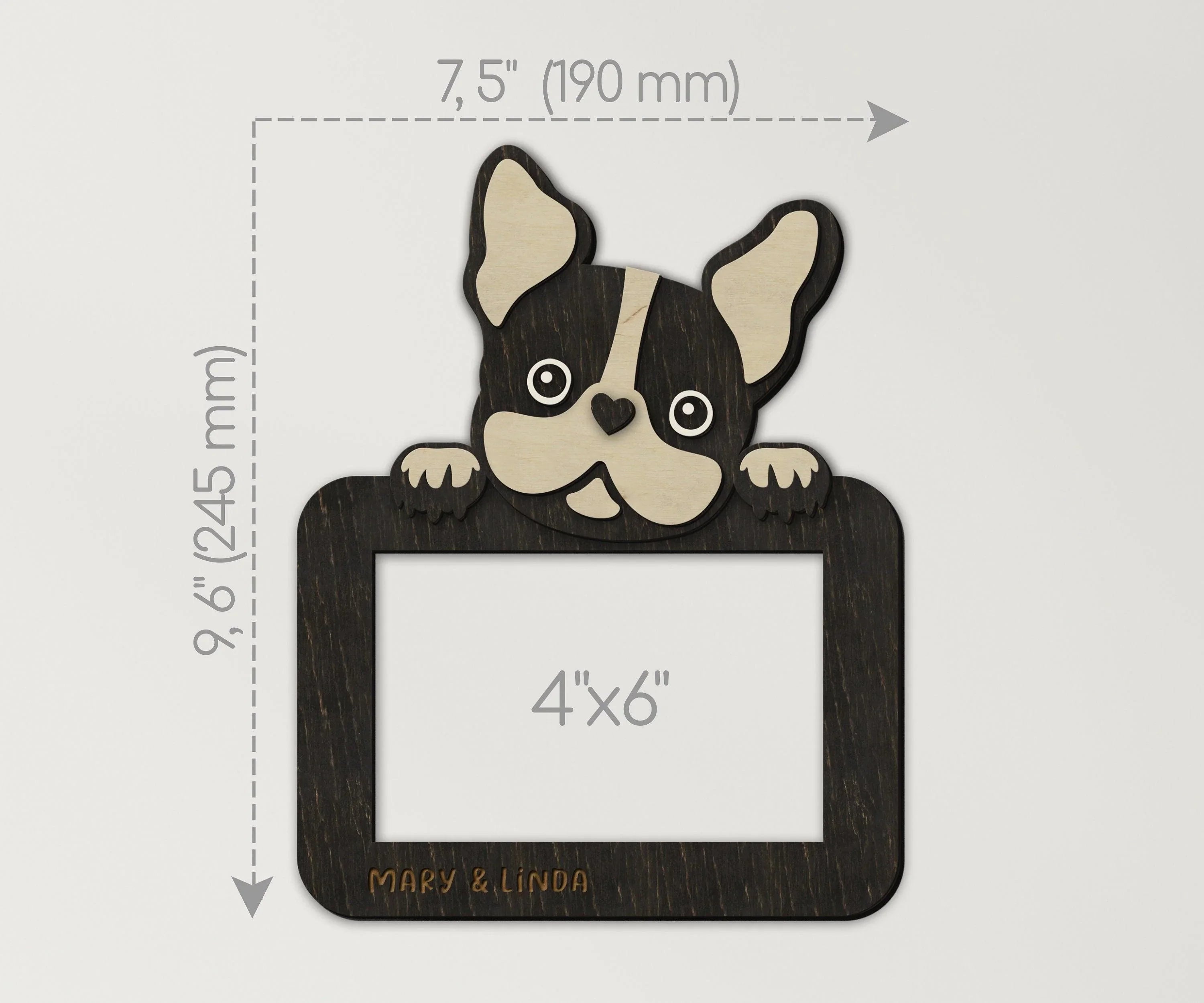 French Bulldog Frame | Personalized Dog Decor - The Frame Depot