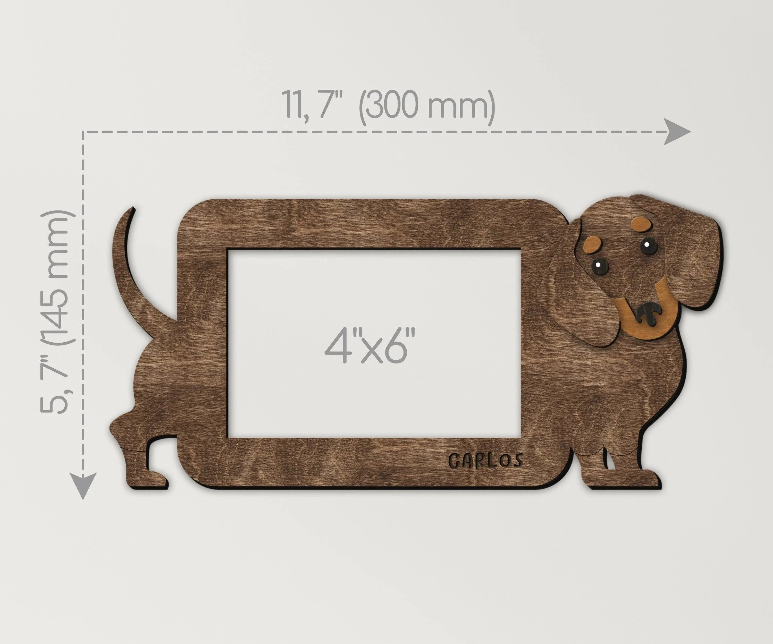 Personalized Dachshund Picture frame - Pet-themed Photo Decor - The Frame Depot