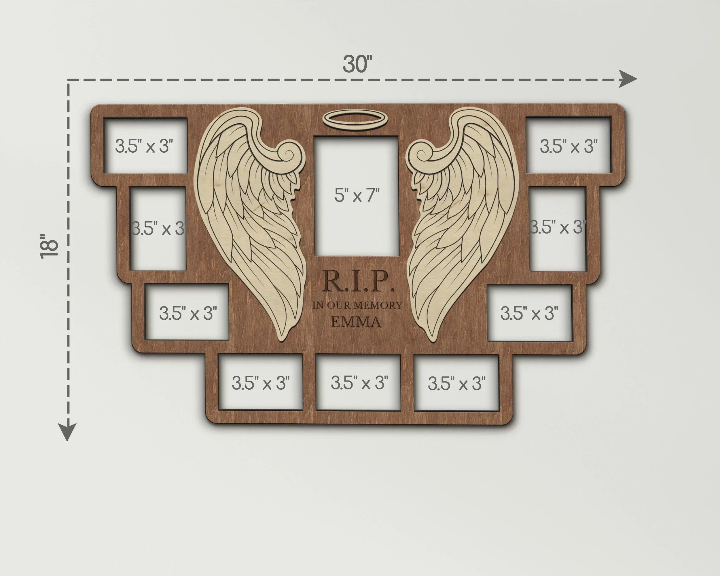 Memorial Photo Frame Collage | Personalized Rest in Peace Board - The Frame Depot
