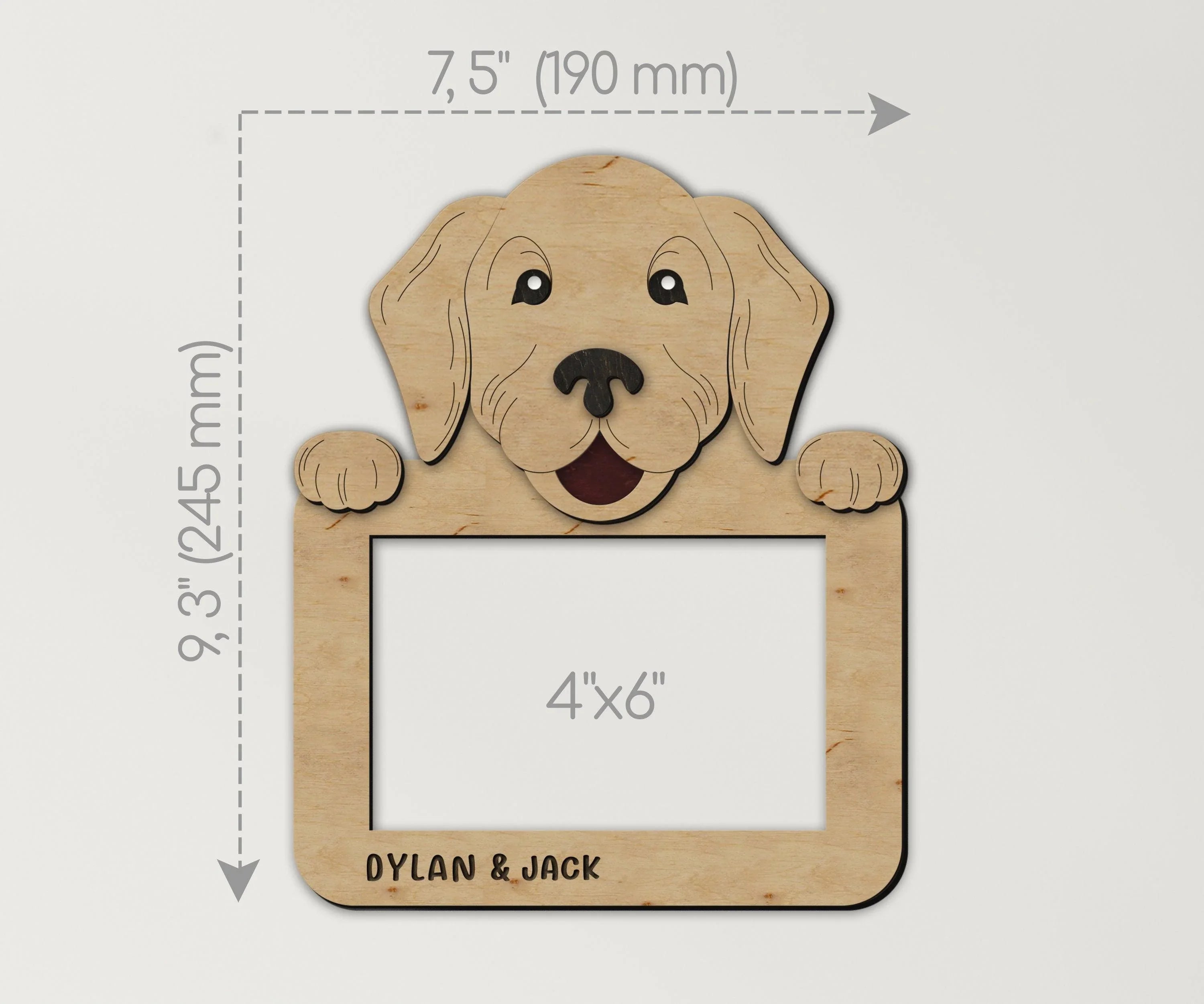 Custom Golden Retriever Frame | Personalized Dog Picture Decor - The Frame Depot