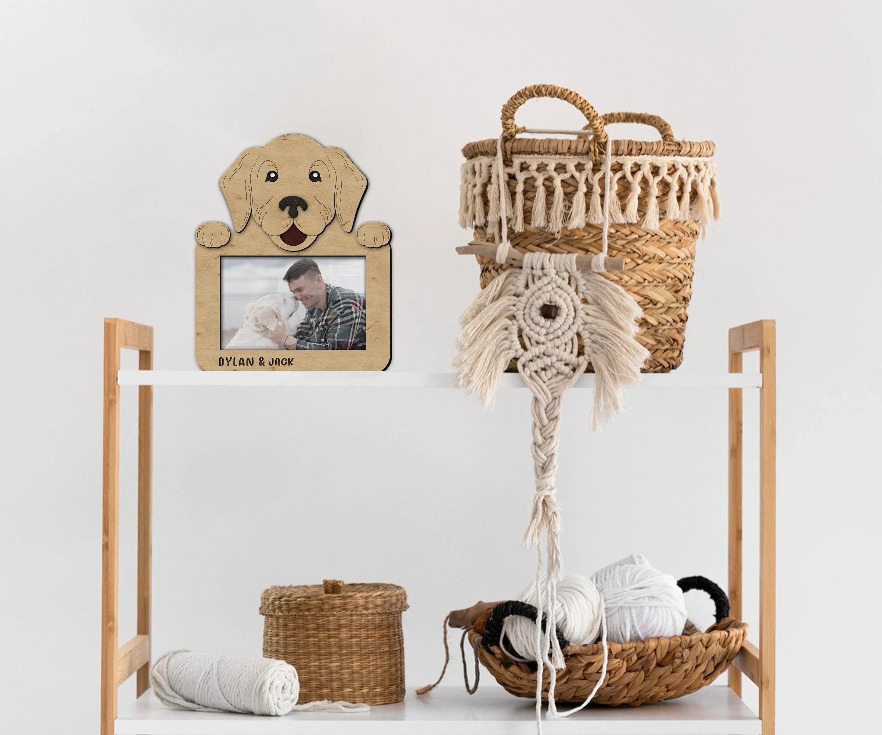 Custom Golden Retriever Frame | Personalized Dog Picture Decor - The Frame Depot