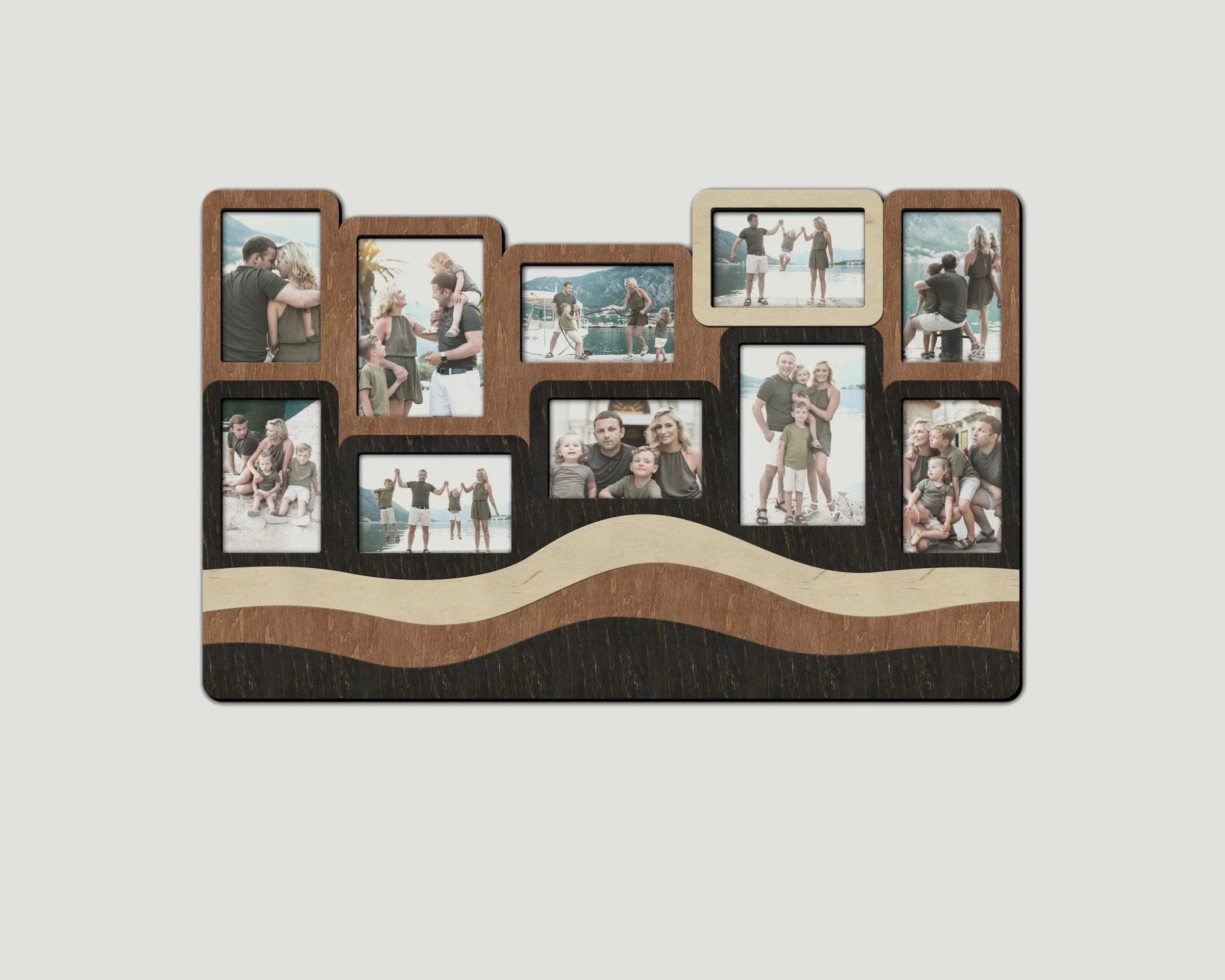 Custom Wave Photo Collage - The Frame Depot