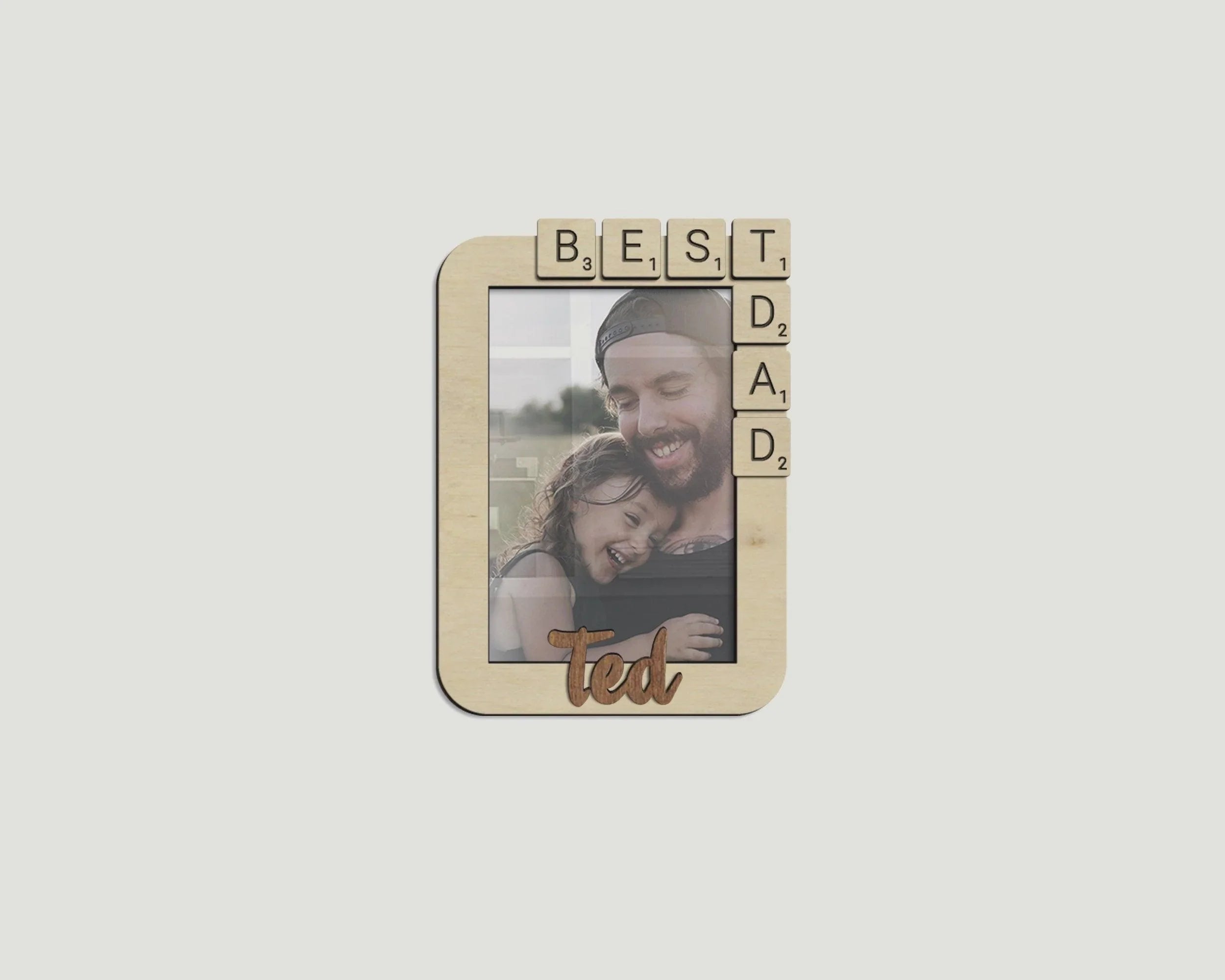 Engraved Photo Frame for Best Fad | Personalized Father Picture Frame - The Frame Depot