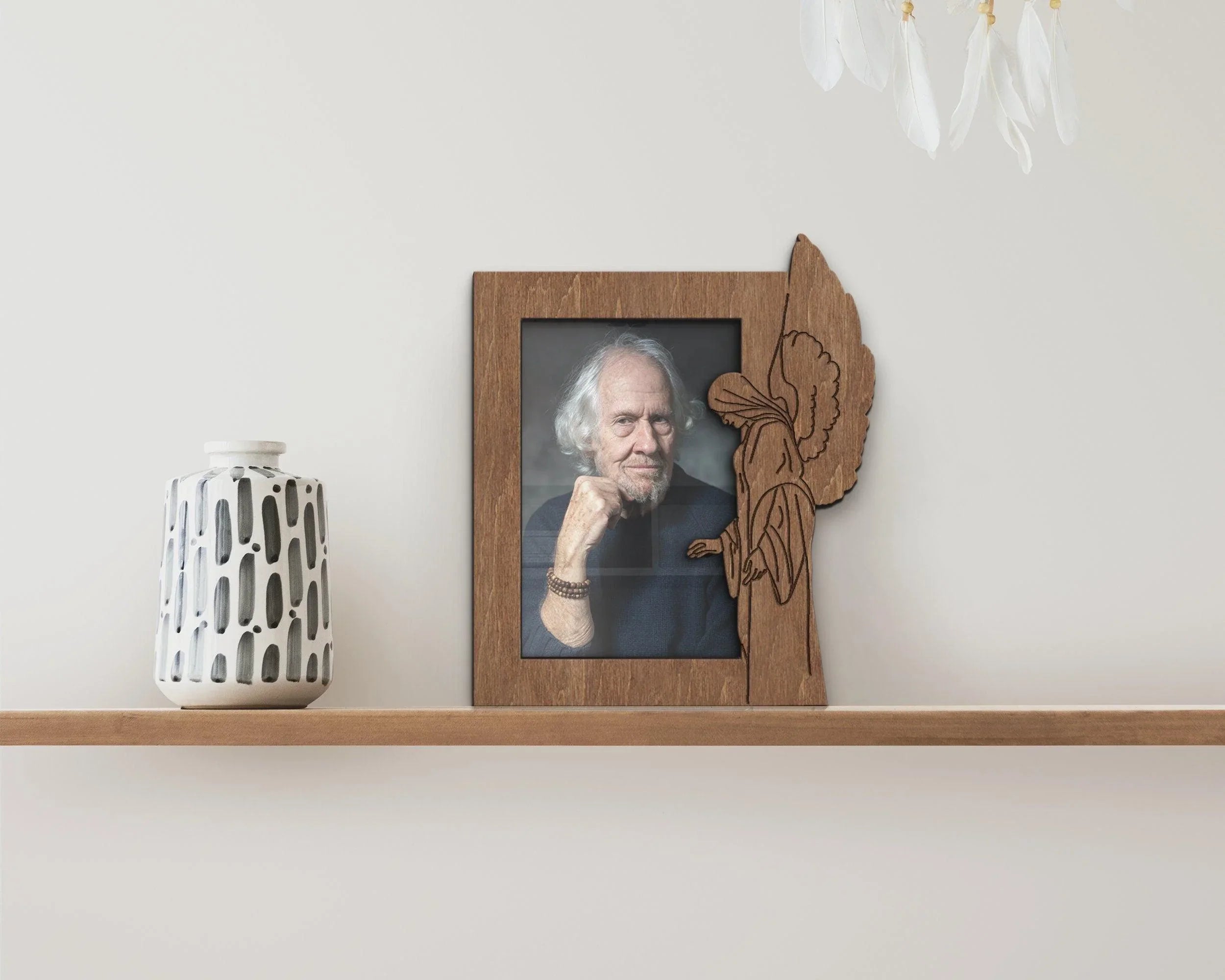 Custom Memorial Picture Frame | Photo Frame With Angel - The Frame Depot