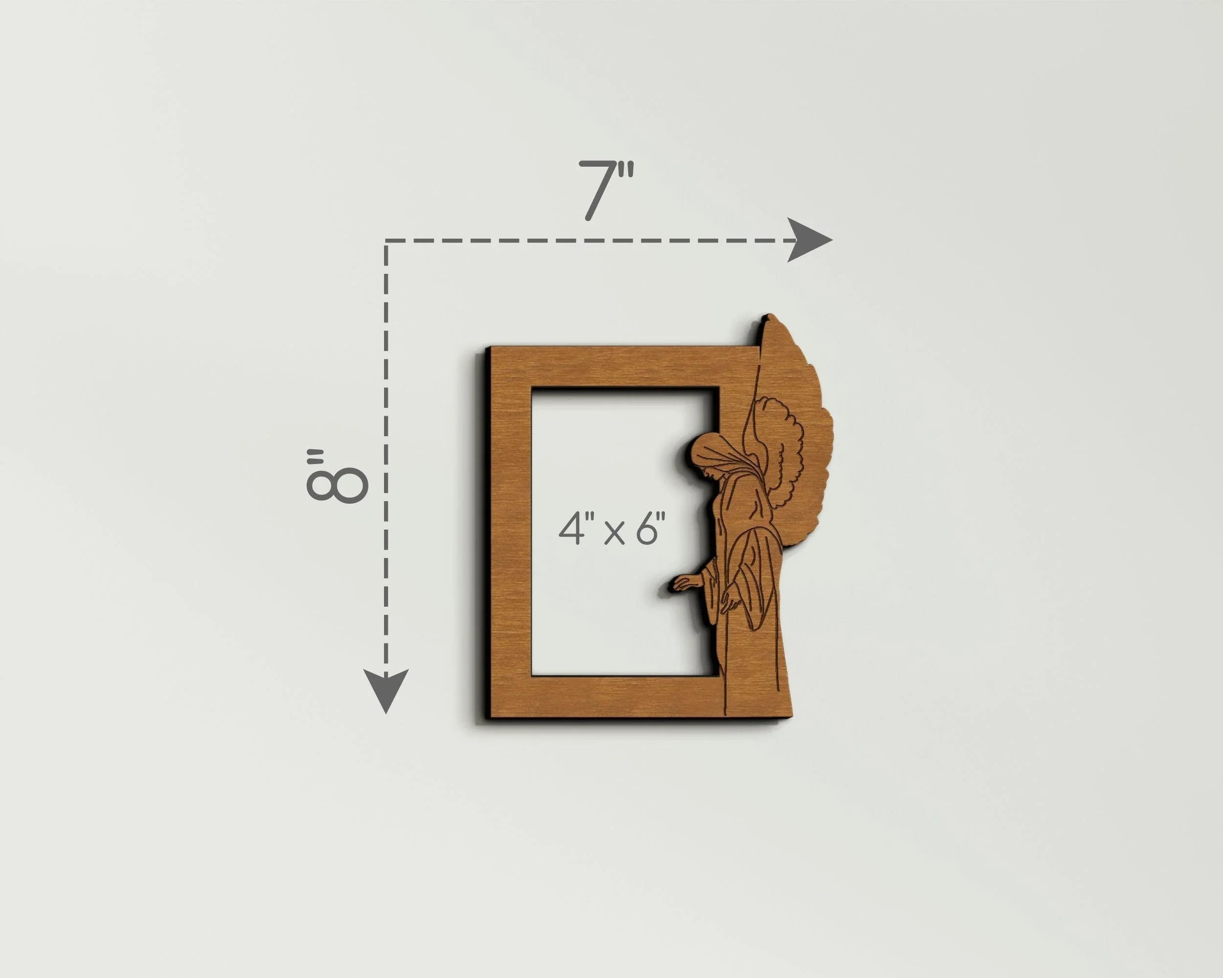 Custom Memorial Picture Frame | Photo Frame With Angel - The Frame Depot