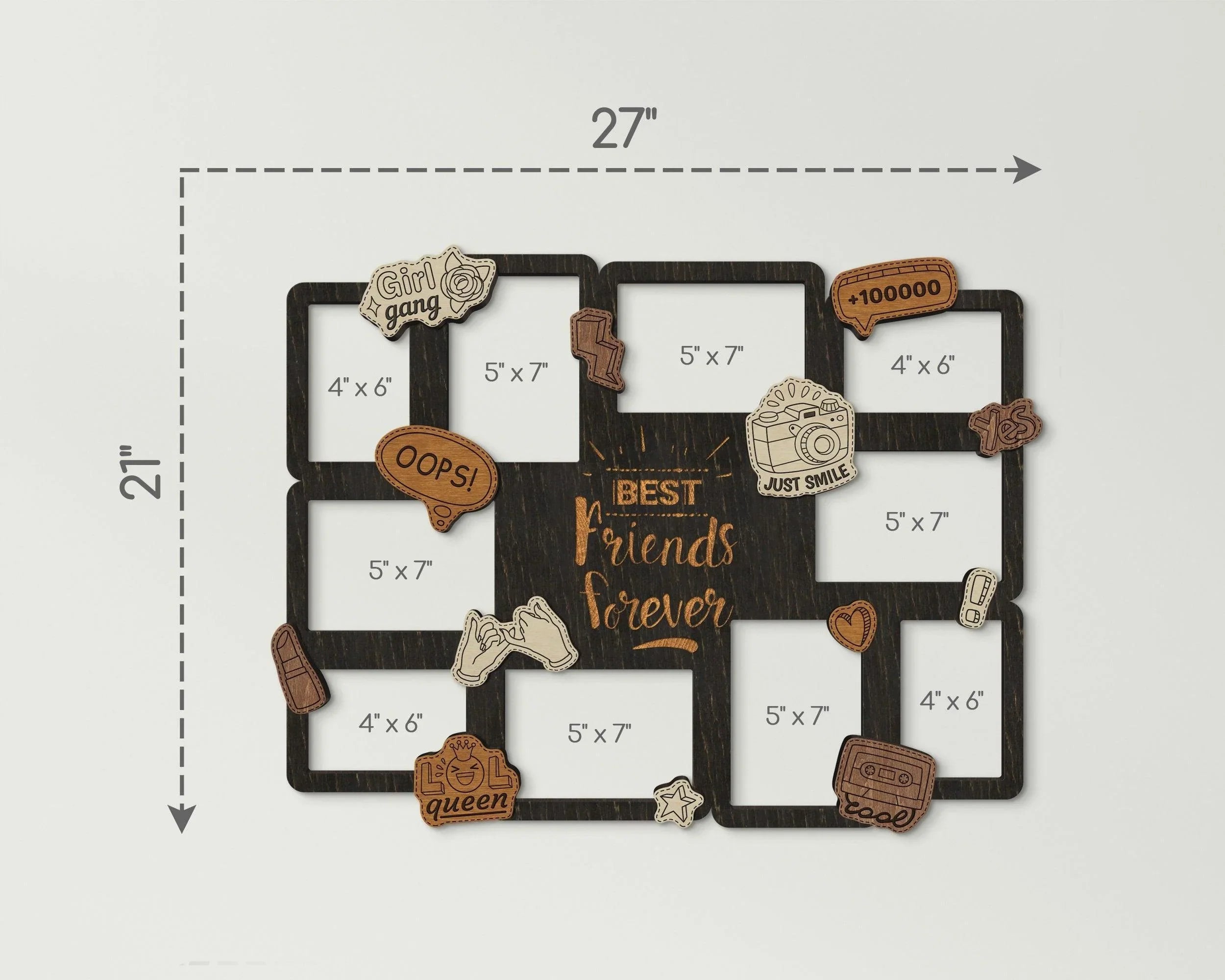 Personalized Friendship Picture Frame Collage - The Frame Depot