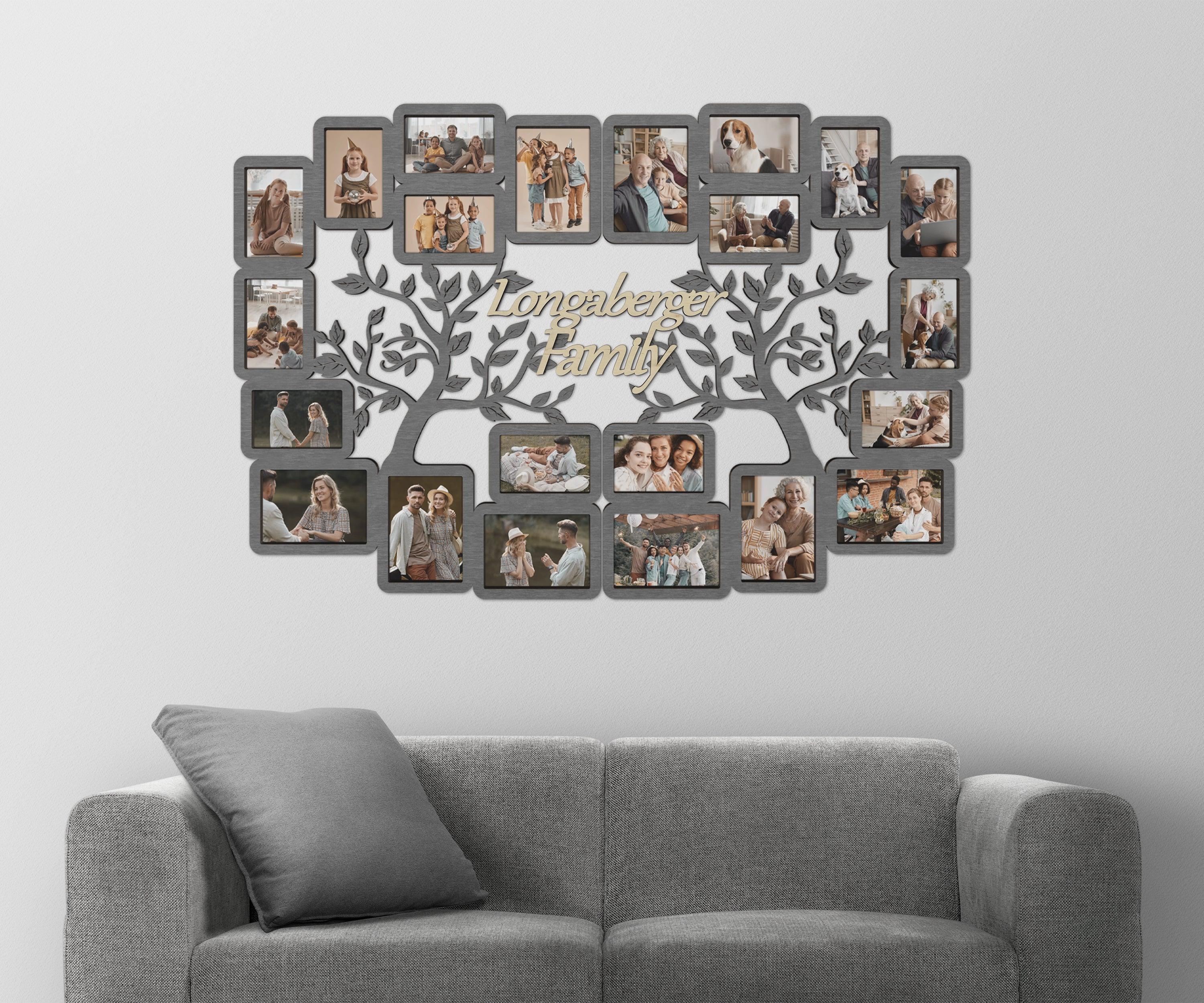 Personalized Family Tree Collage | Custom Large Photo Gallery Frames - The Frame Depot