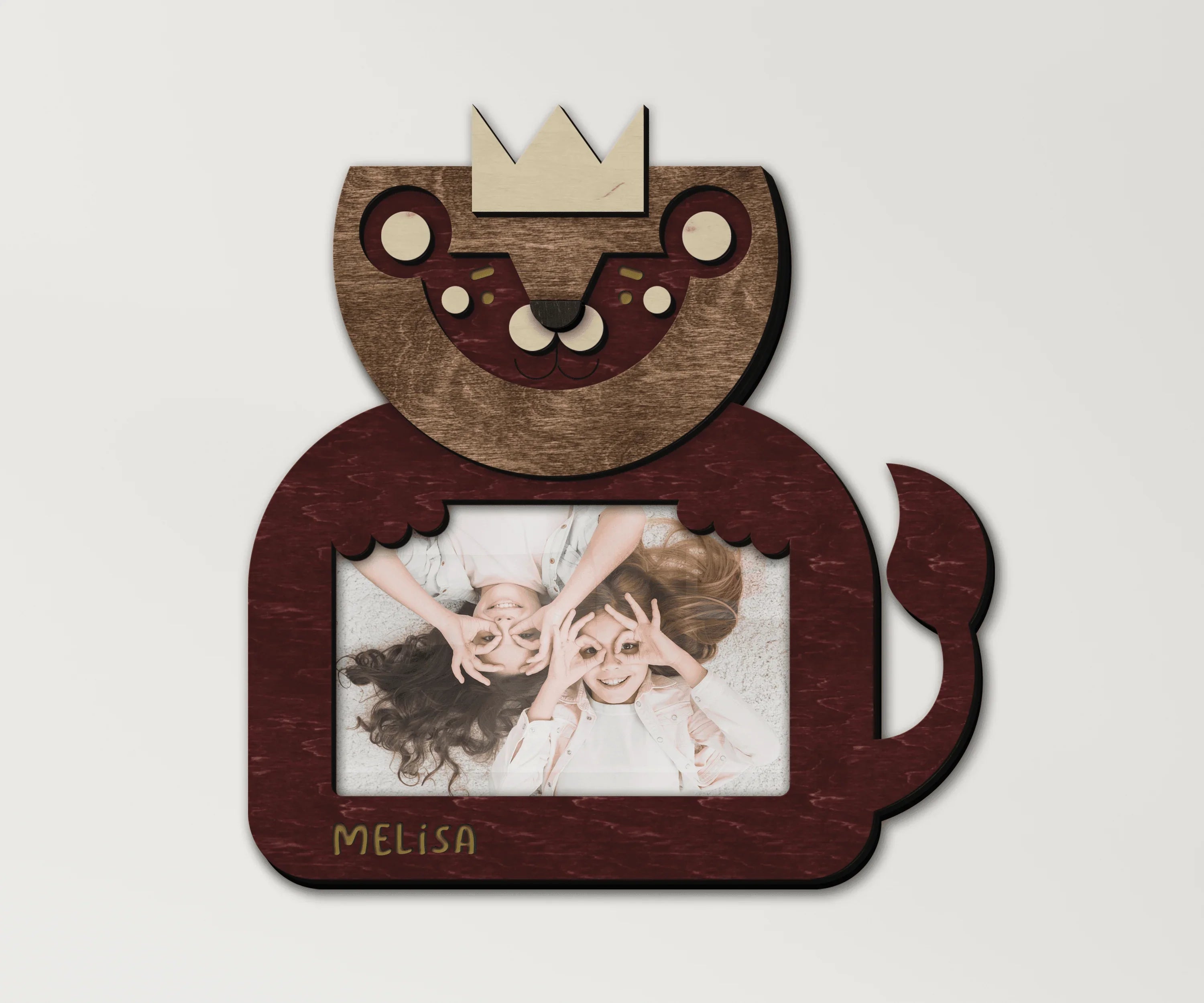 Personalized Lion Picture Frame | Engraved Baby Name - The Frame Depot