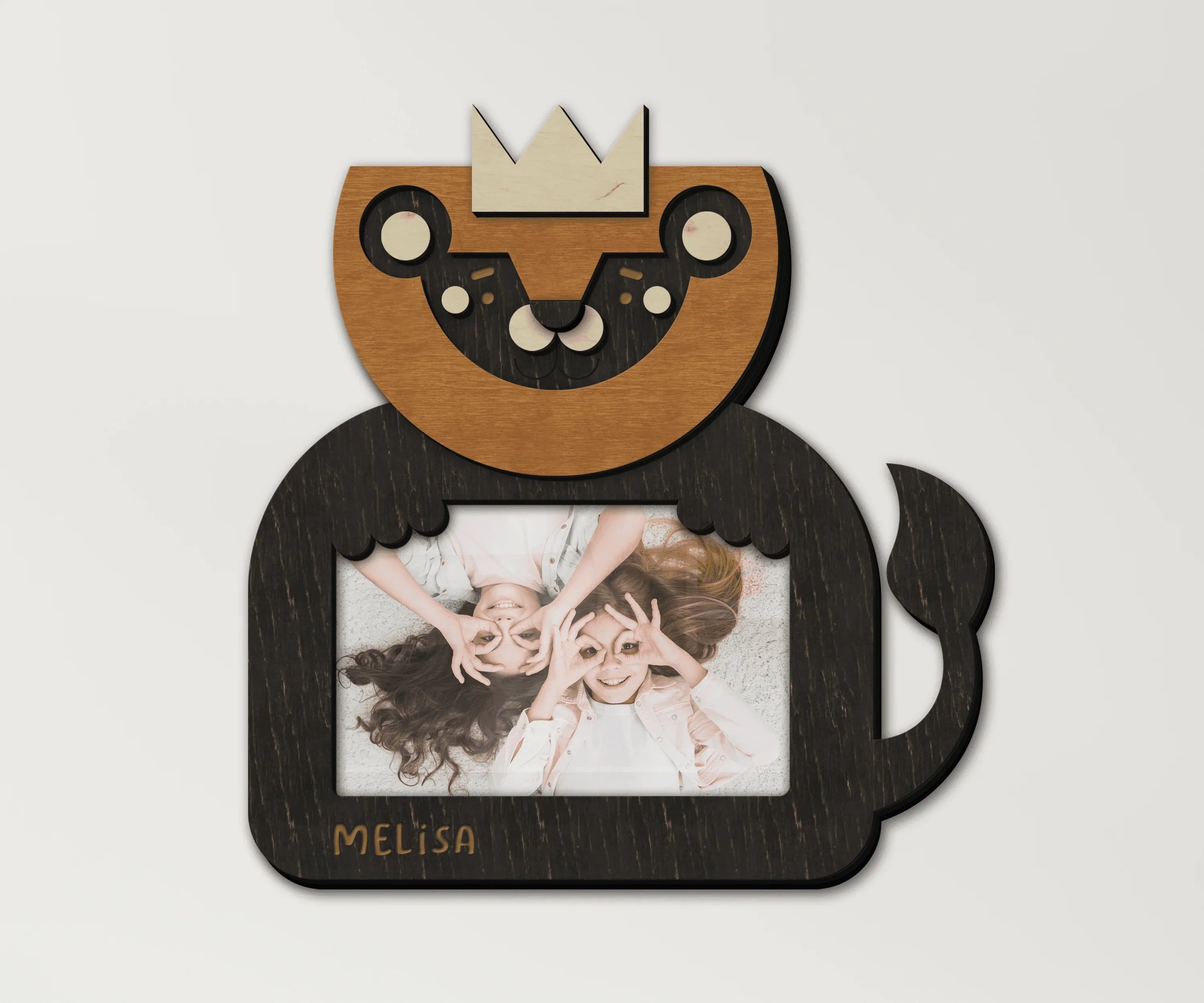 Personalized Lion Picture Frame | Engraved Baby Name - The Frame Depot
