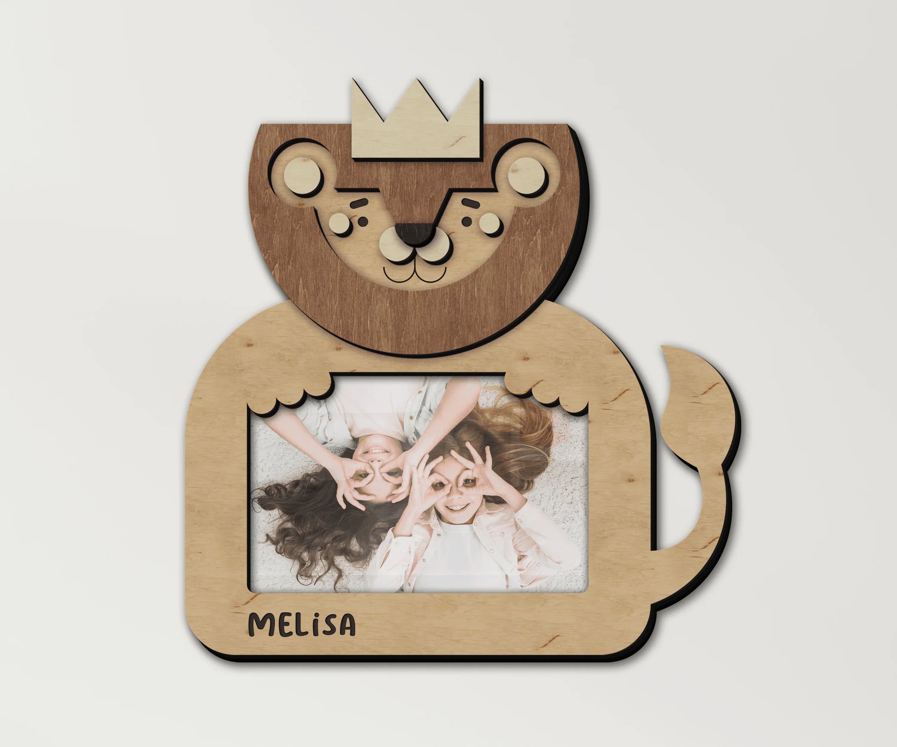 Personalized Lion Picture Frame | Engraved Baby Name - The Frame Depot