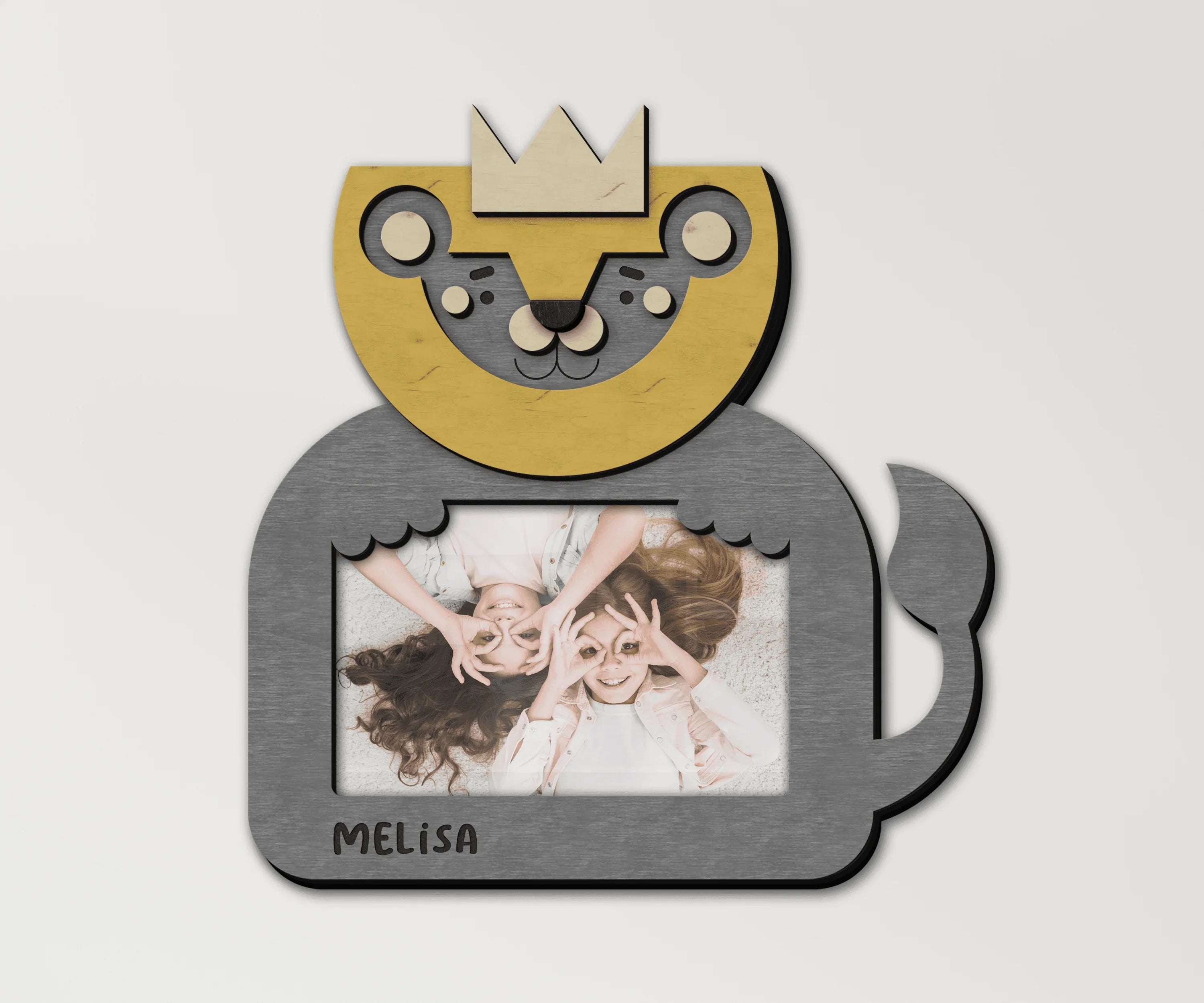 Personalized Lion Picture Frame | Engraved Baby Name - The Frame Depot