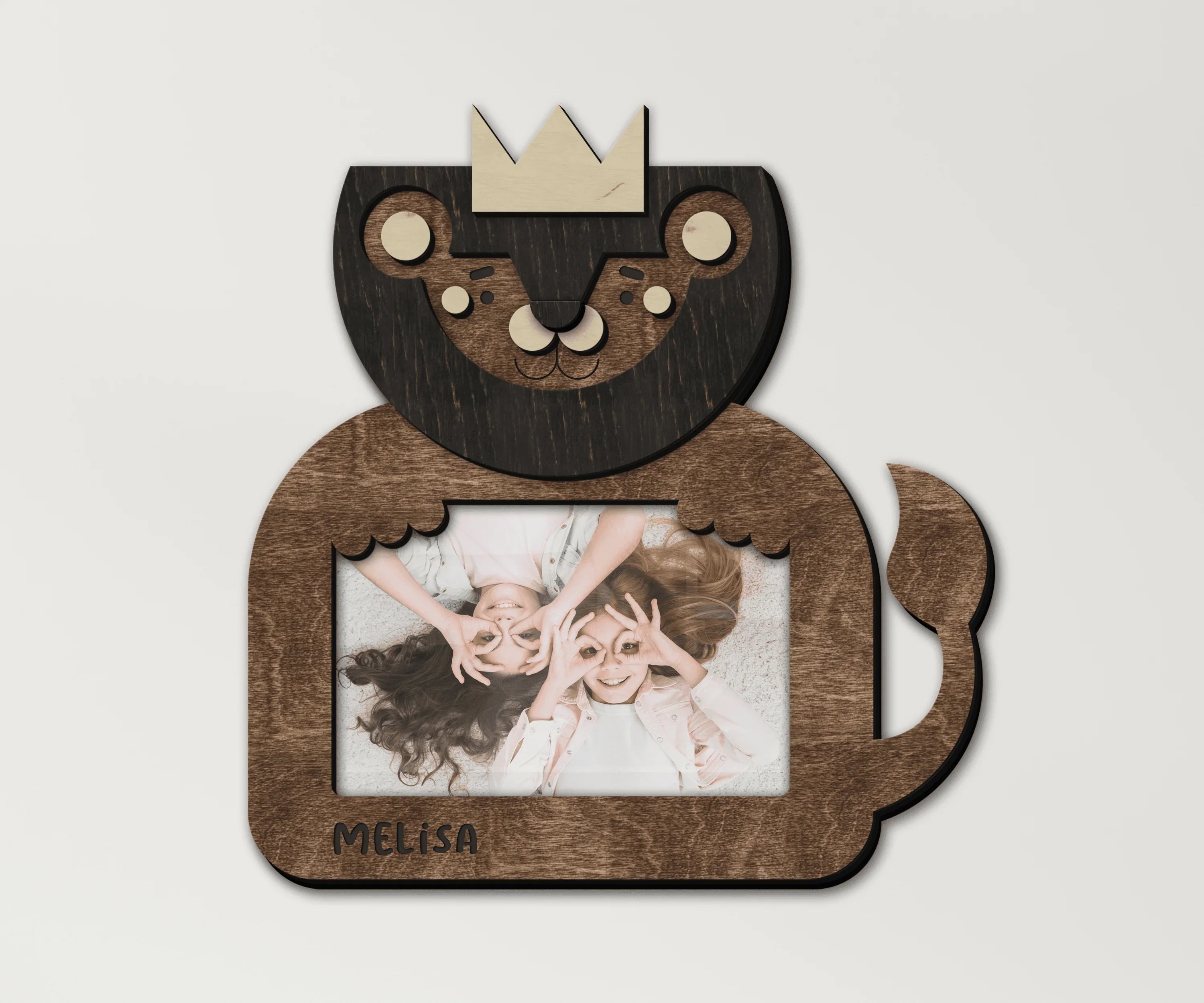 Personalized Lion Picture Frame | Engraved Baby Name - The Frame Depot