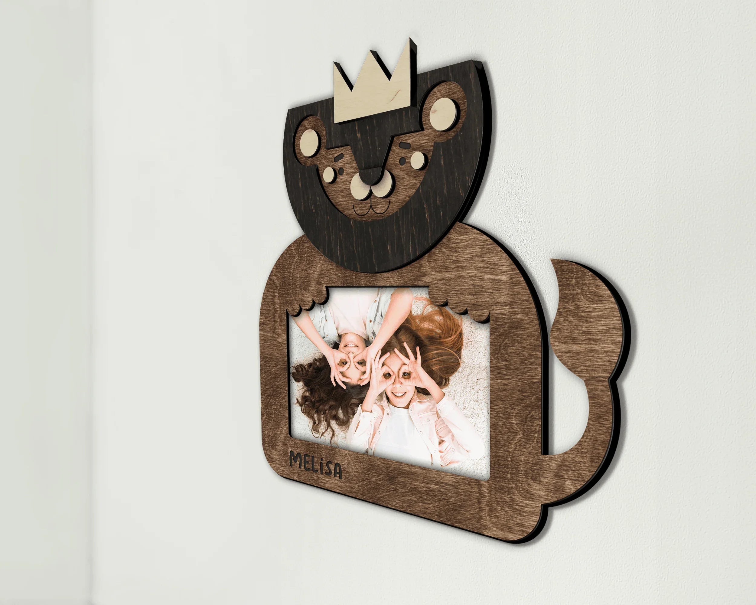 Personalized Lion Picture Frame | Engraved Baby Name - The Frame Depot