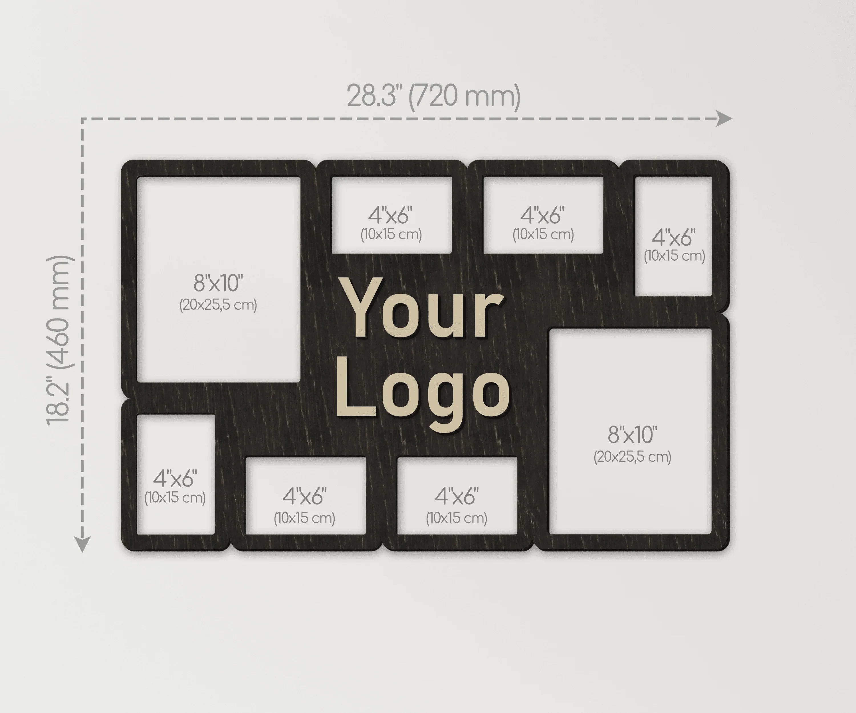 Business Logo Picture Frame | Personalized office wall collage - The Frame Depot