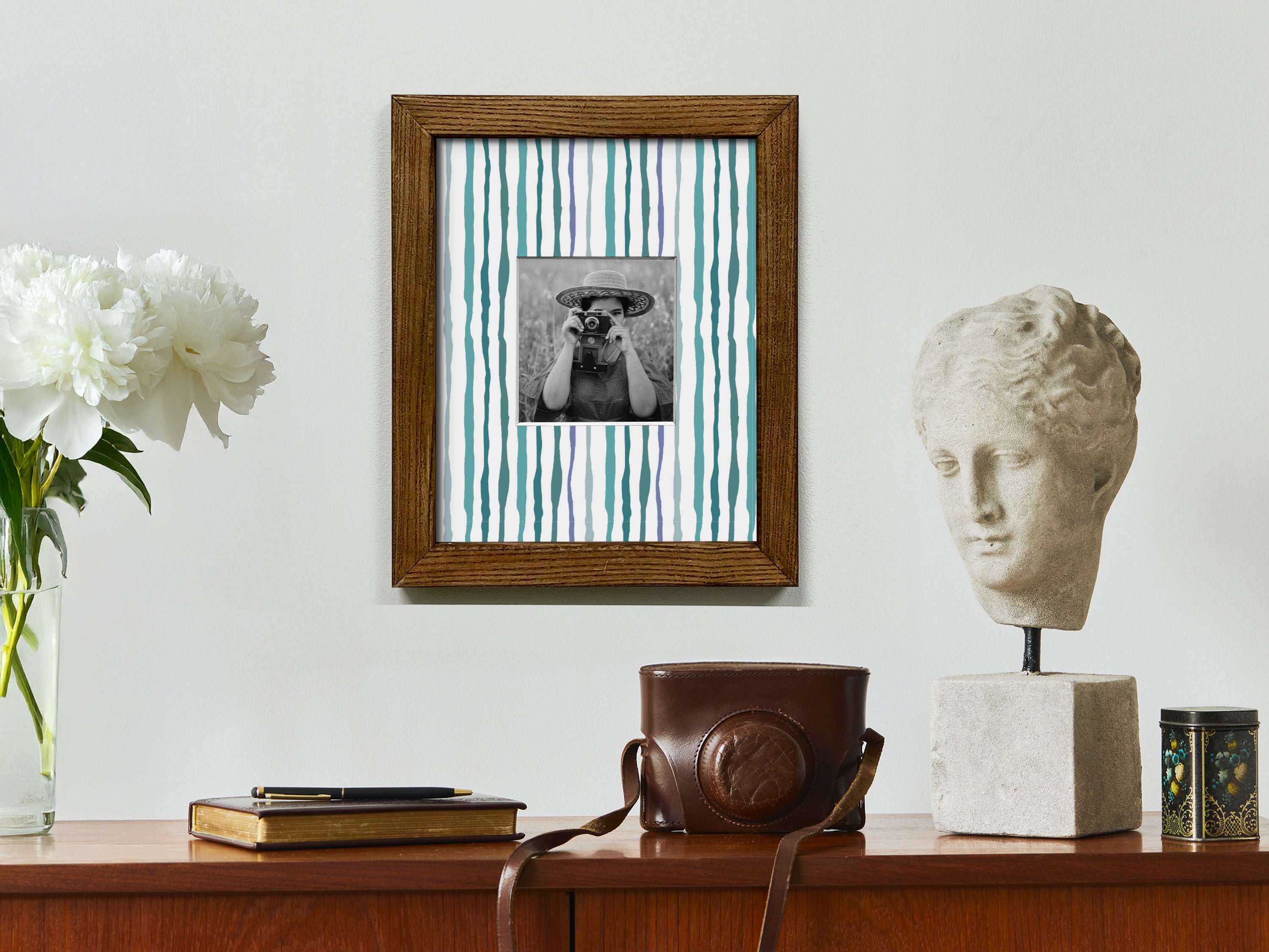 Vintage Photo Frame Mat Board – Custom Sizing, Single or Double Matting