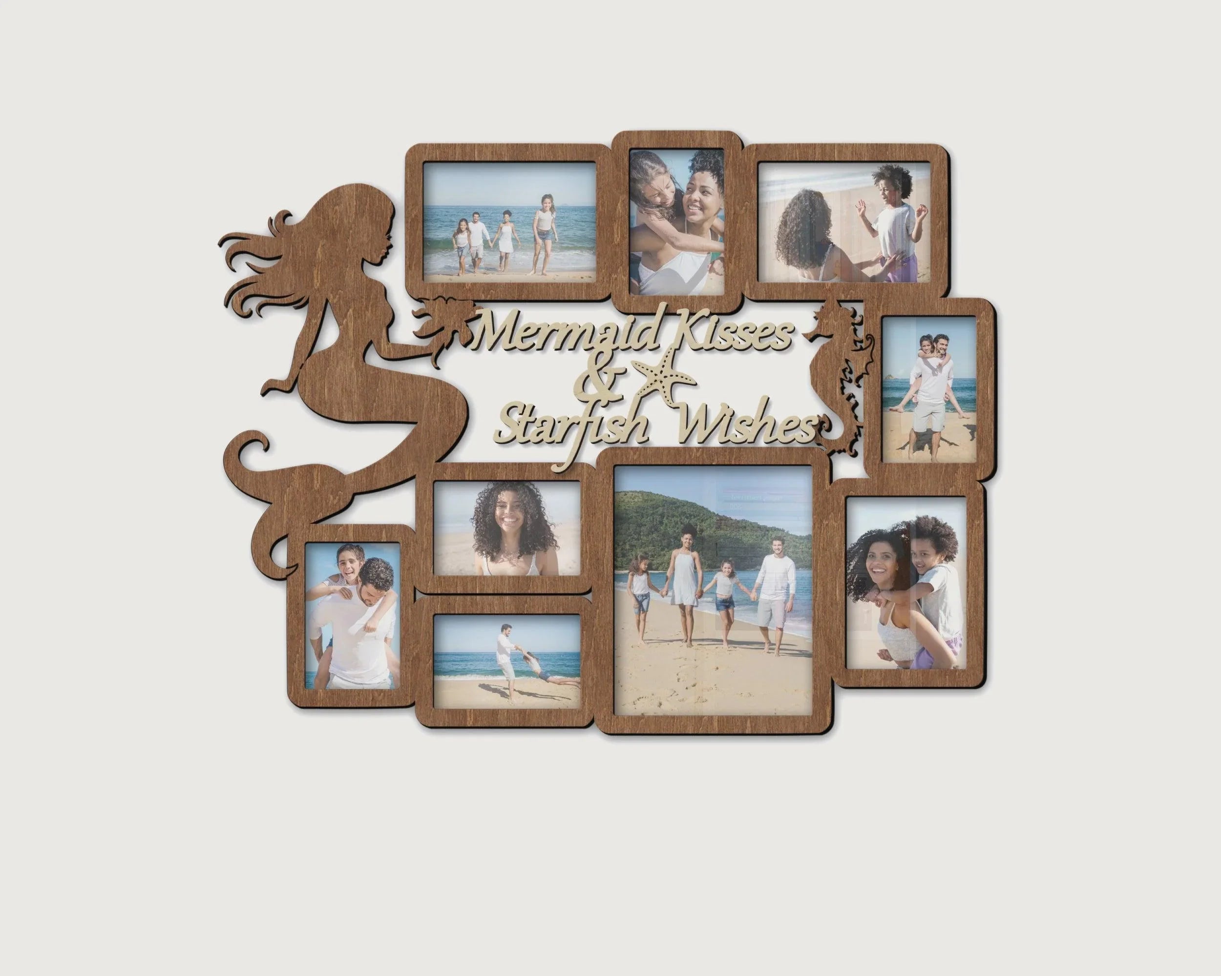 Mermaid Photo Frame | Personalized Family Collage - The Frame Depot