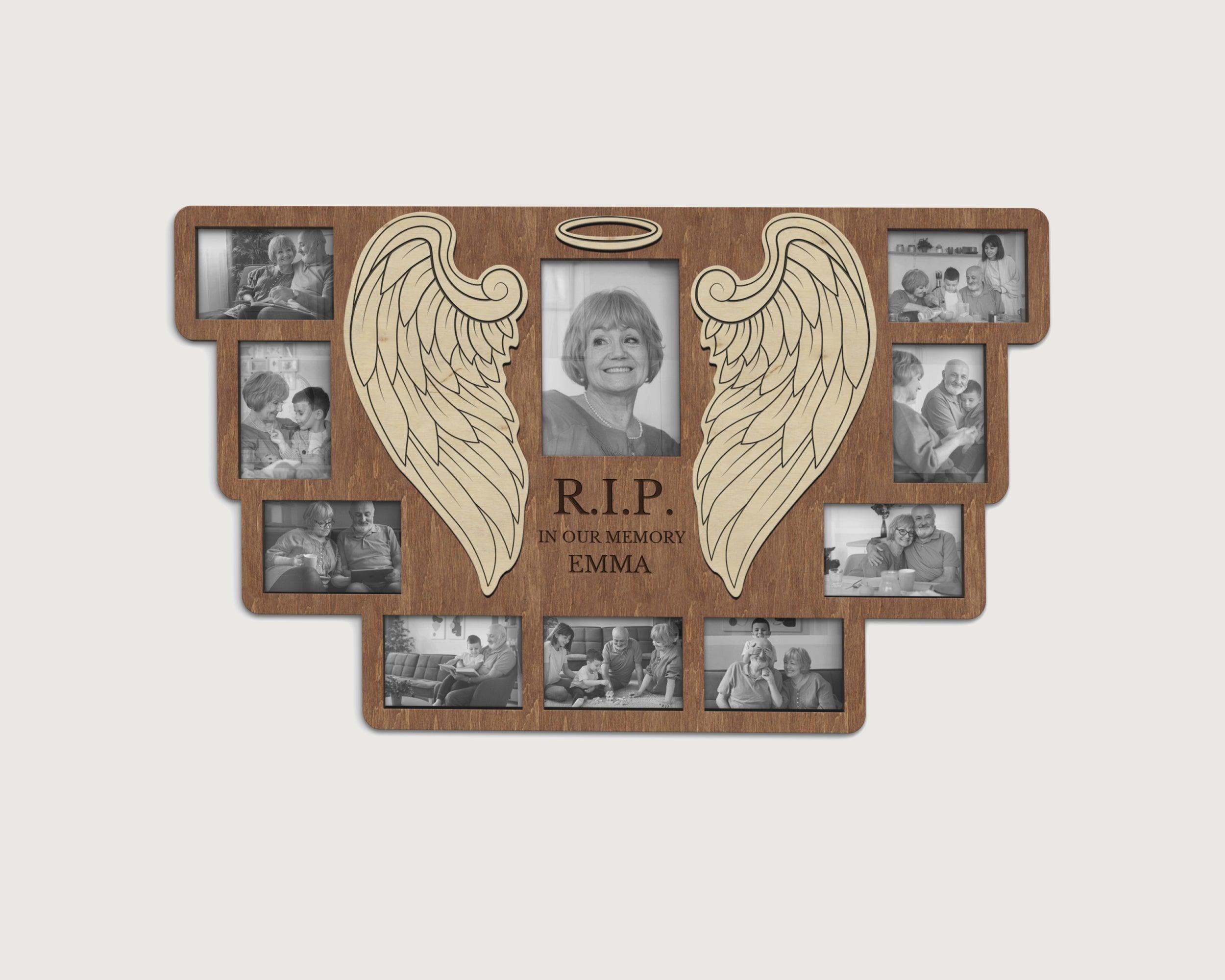 Memorial Photo Frame Collage | Personalized Rest in Peace Board - The Frame Depot