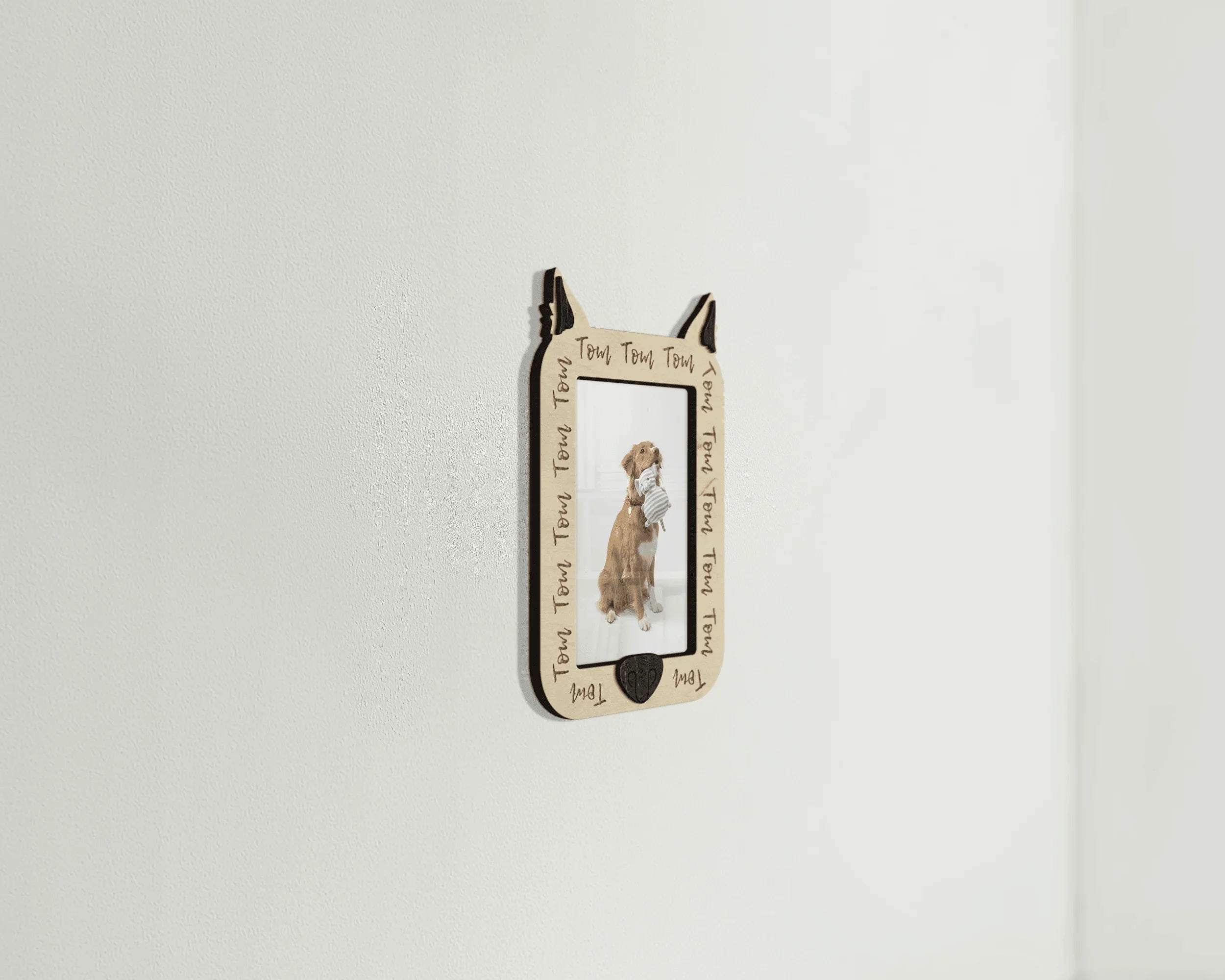 Custom Dog Photo Frame with Nose | Pet loss - The Frame Depot