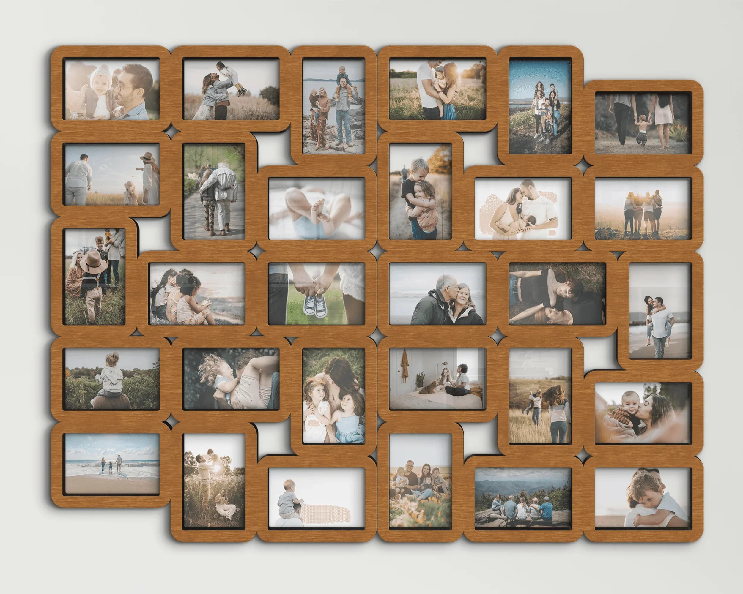 30 Piece Picture Frame Collage | Large wall photo gallery | Family photo frame - The Frame Depot