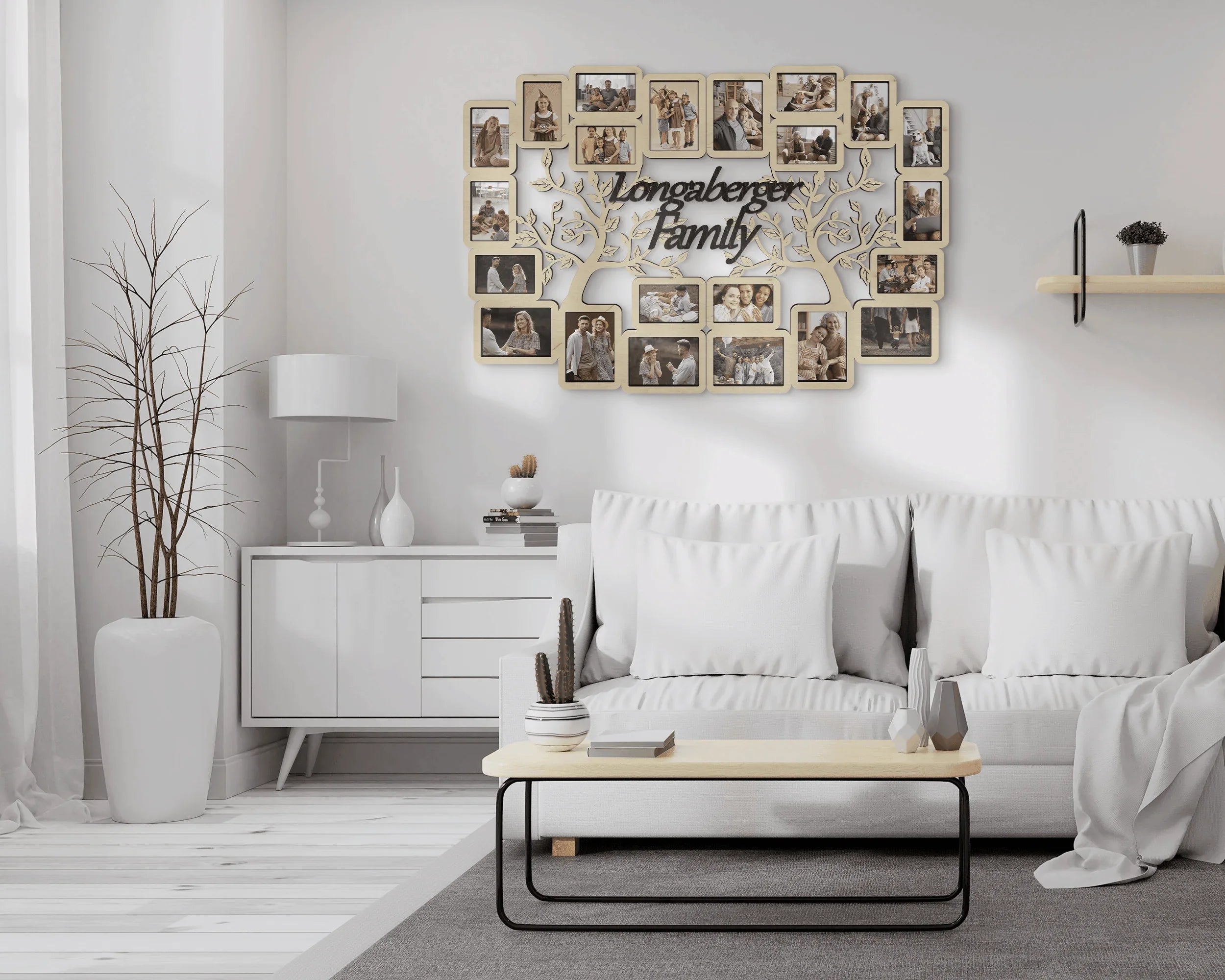 Personalized Family Tree Collage | Custom Large Photo Gallery Frames - The Frame Depot