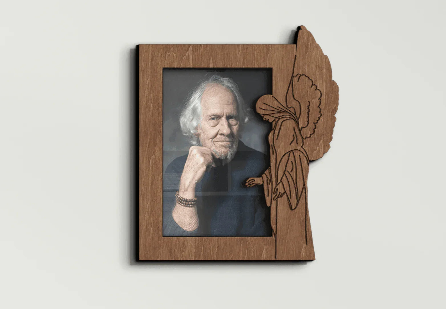 Custom Memorial Picture Frame | Photo Frame With Angel - The Frame Depot