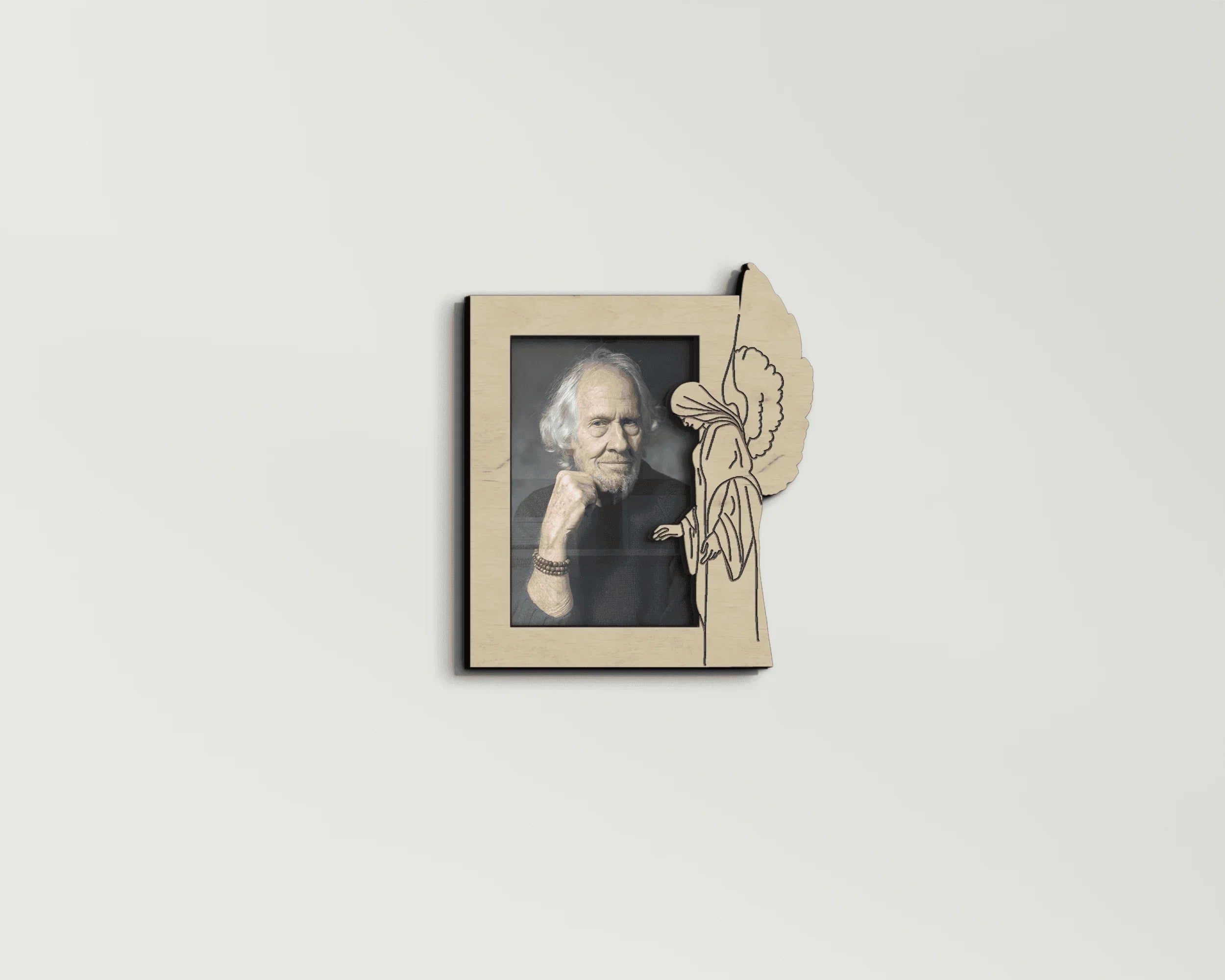 Custom Memorial Picture Frame | Photo Frame With Angel - The Frame Depot
