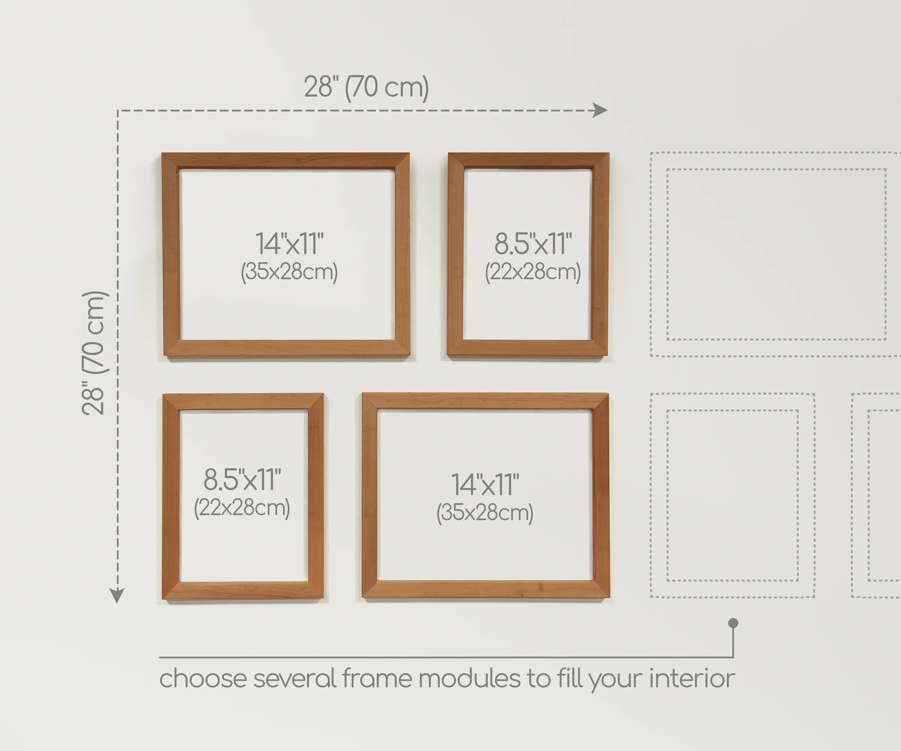 Picture frame set constructor | Rustic wall gallery frames - The Frame Depot