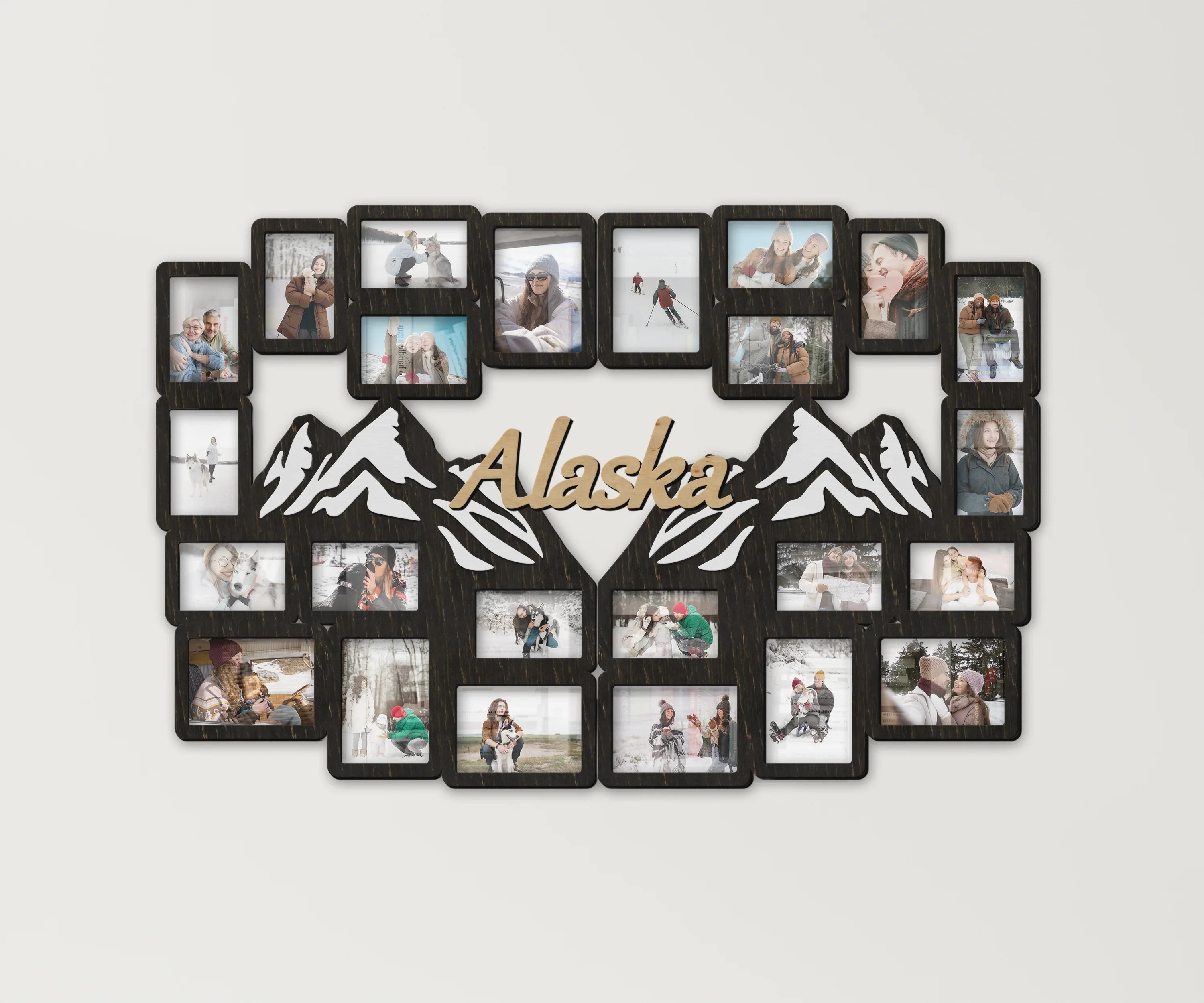 Personalized Mountain Photo Frame | Custom Picture Collage - The Frame Depot