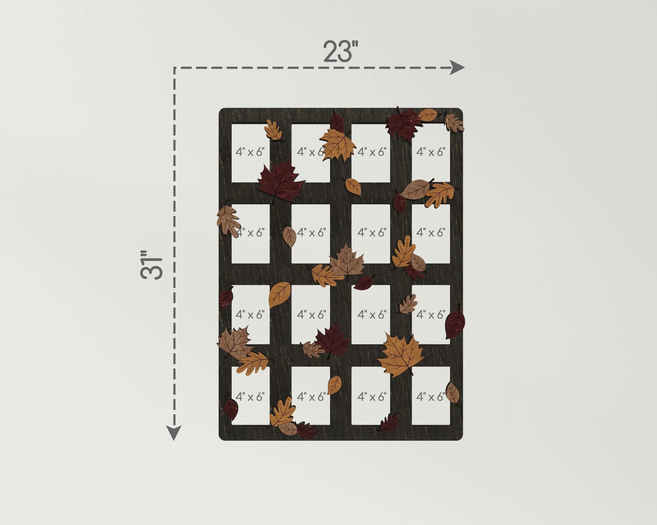 Autumn Picture Frame | Photo Frame Collage with Fall Leaves - The Frame Depot