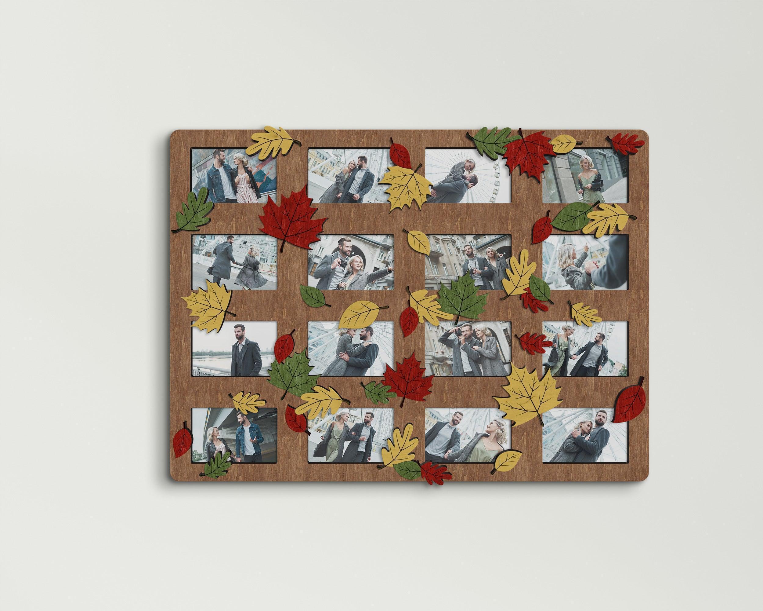 Autumn Picture Frame Landscape | Photo Frame Collage with Fall Leaves - The Frame Depot