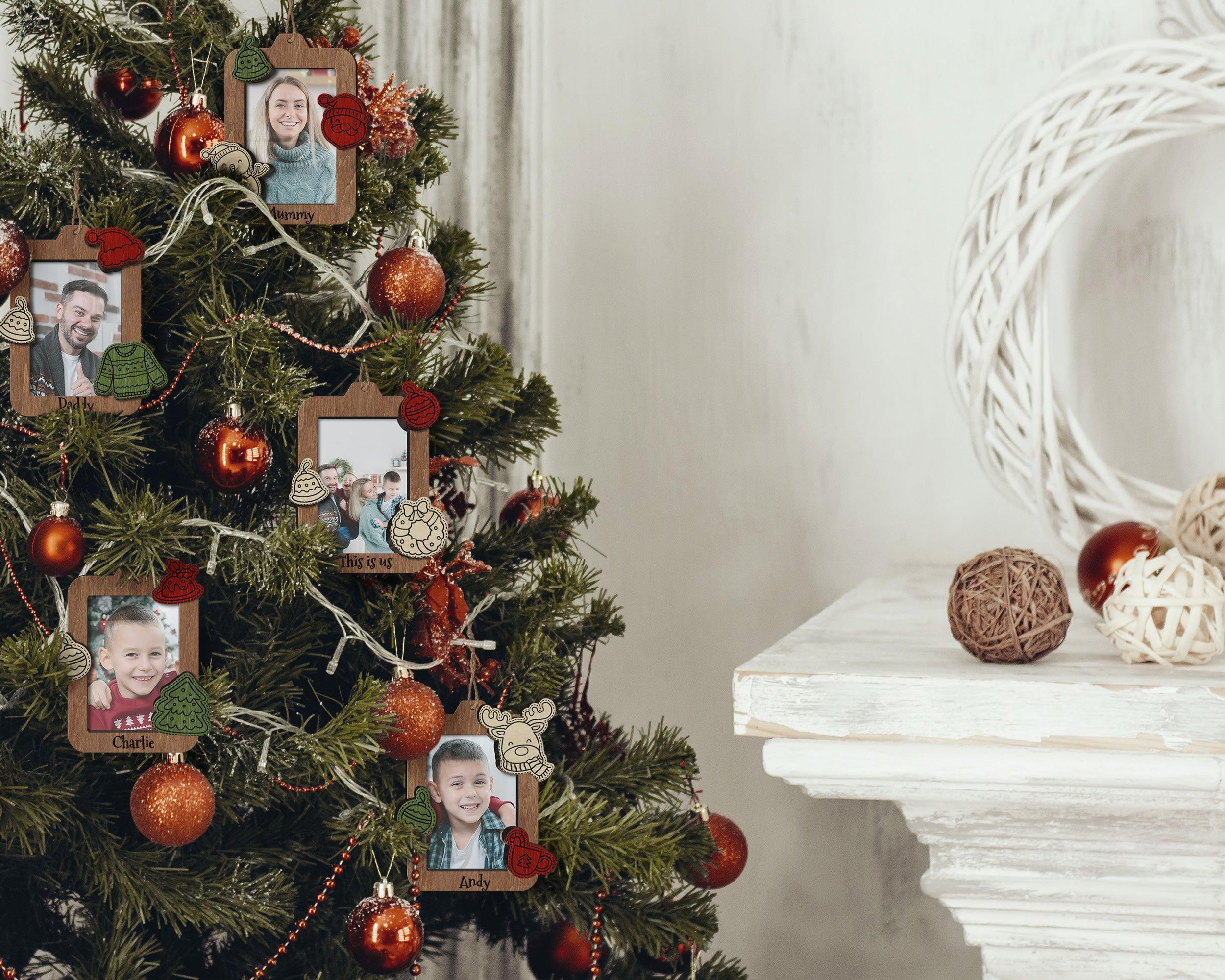 Custom Picture Frame Ornaments | Personalized Wooden Christmas decor - The Frame Depot