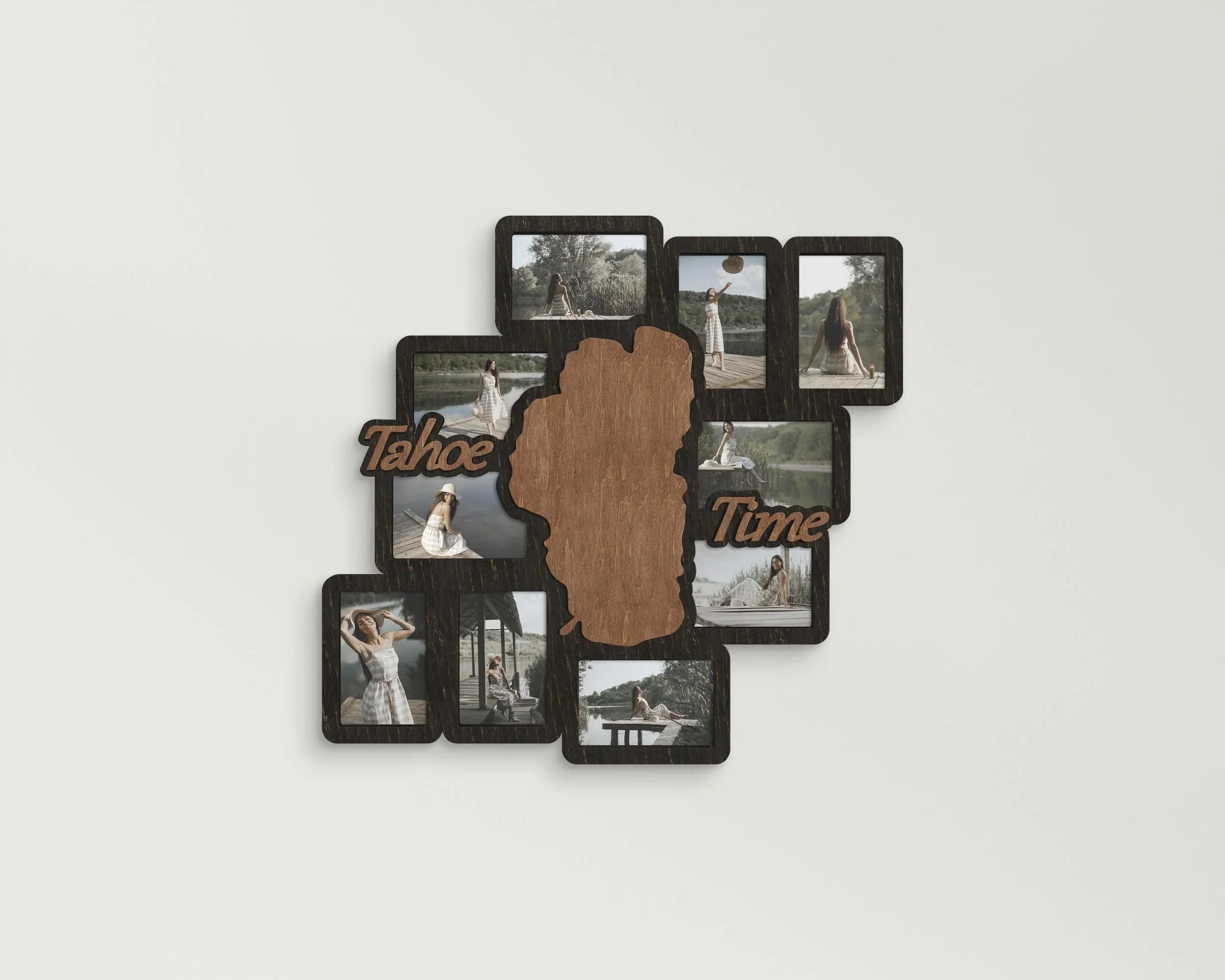 Personalized Lake Map | Picture Frame Collage - The Frame Depot