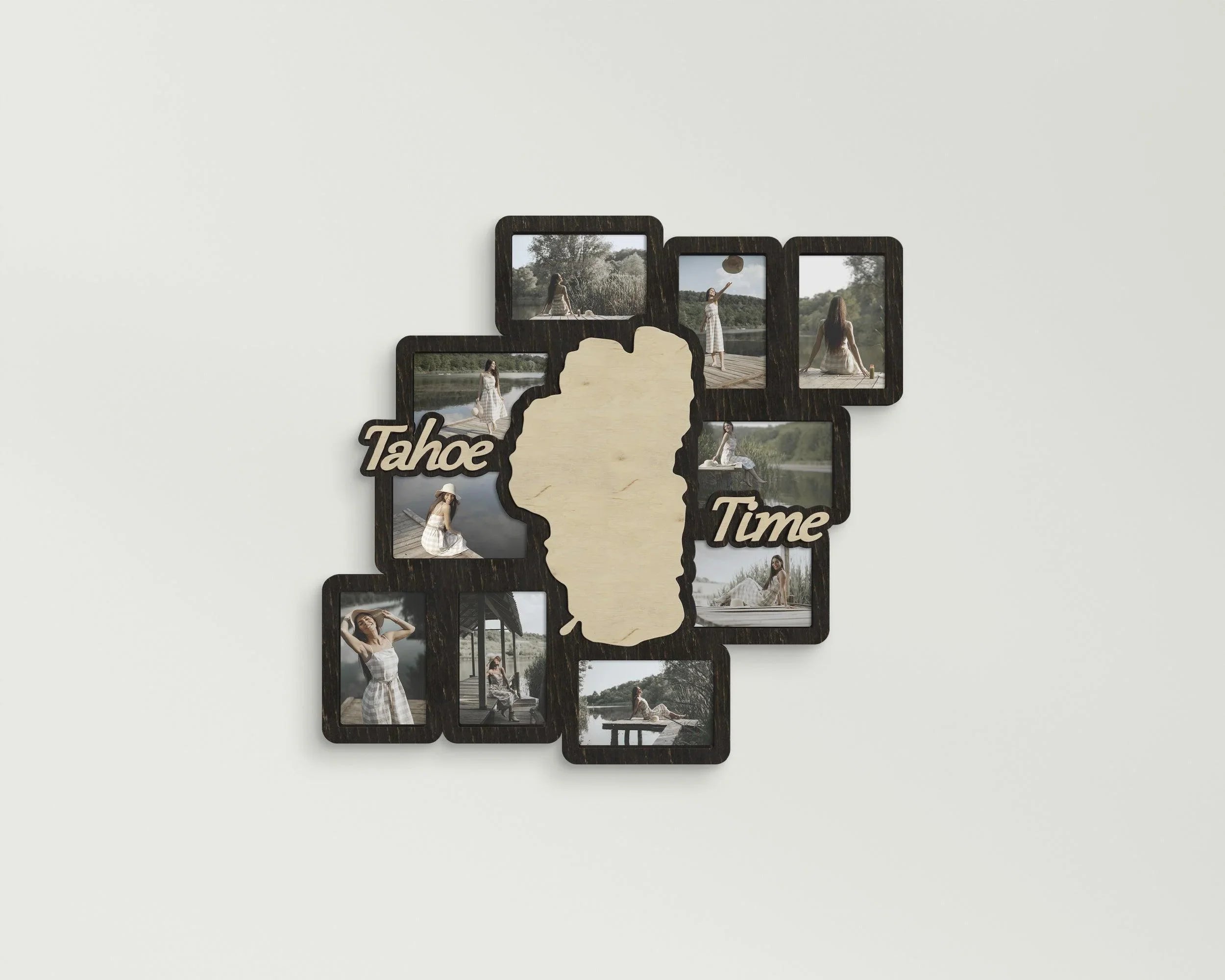 Personalized Lake Map | Picture Frame Collage - The Frame Depot