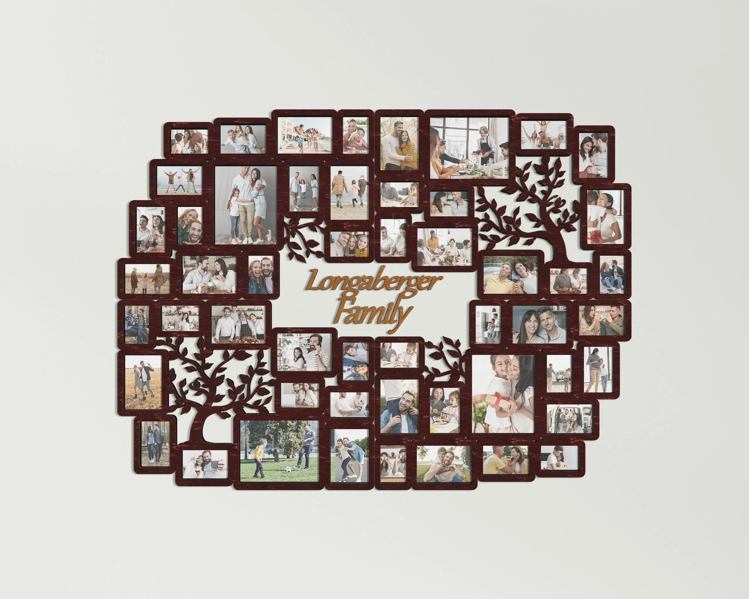 Personalized photo collage | Custom family tree | Large picture frame collage - The Frame Depot