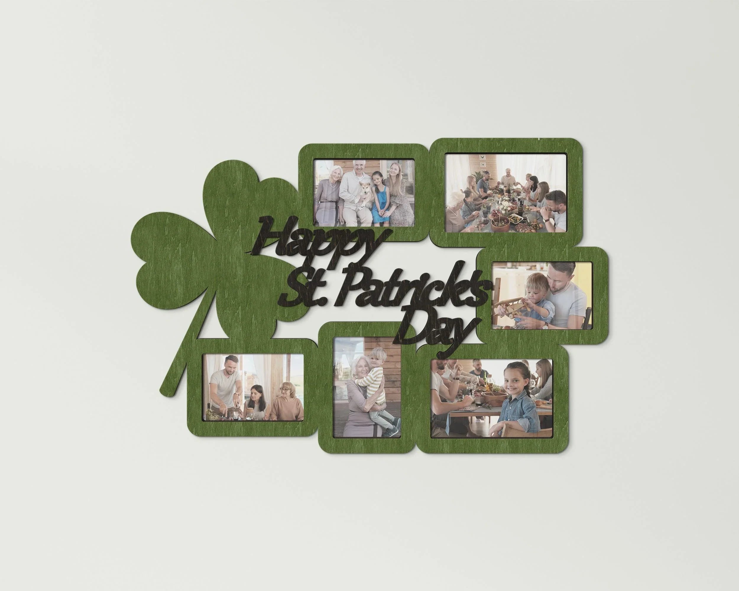 Happy St. Patrick's Day Sign | Personalized Photo Frame Collage - The Frame Depot