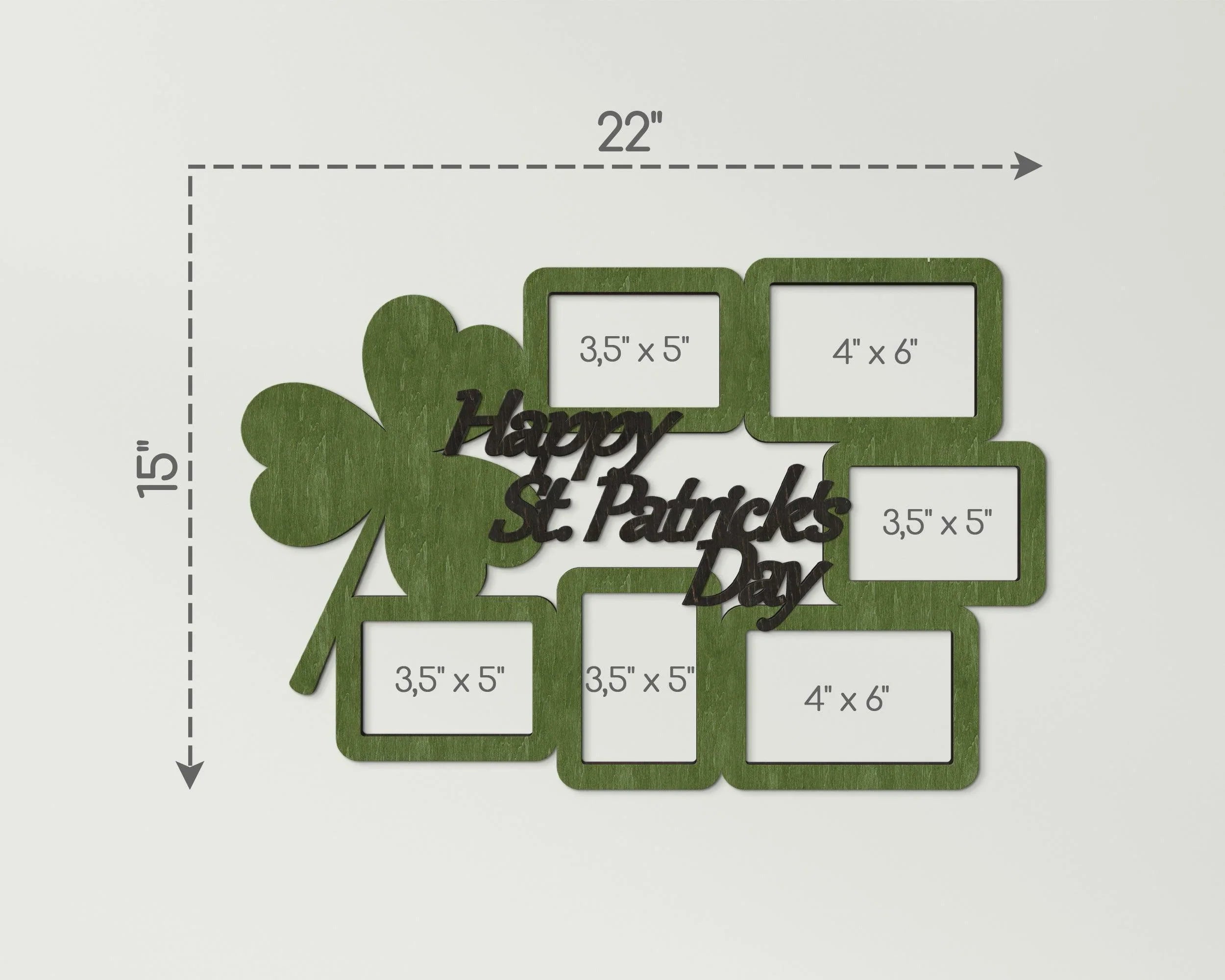 Happy St. Patrick's Day Sign | Personalized Photo Frame Collage - The Frame Depot