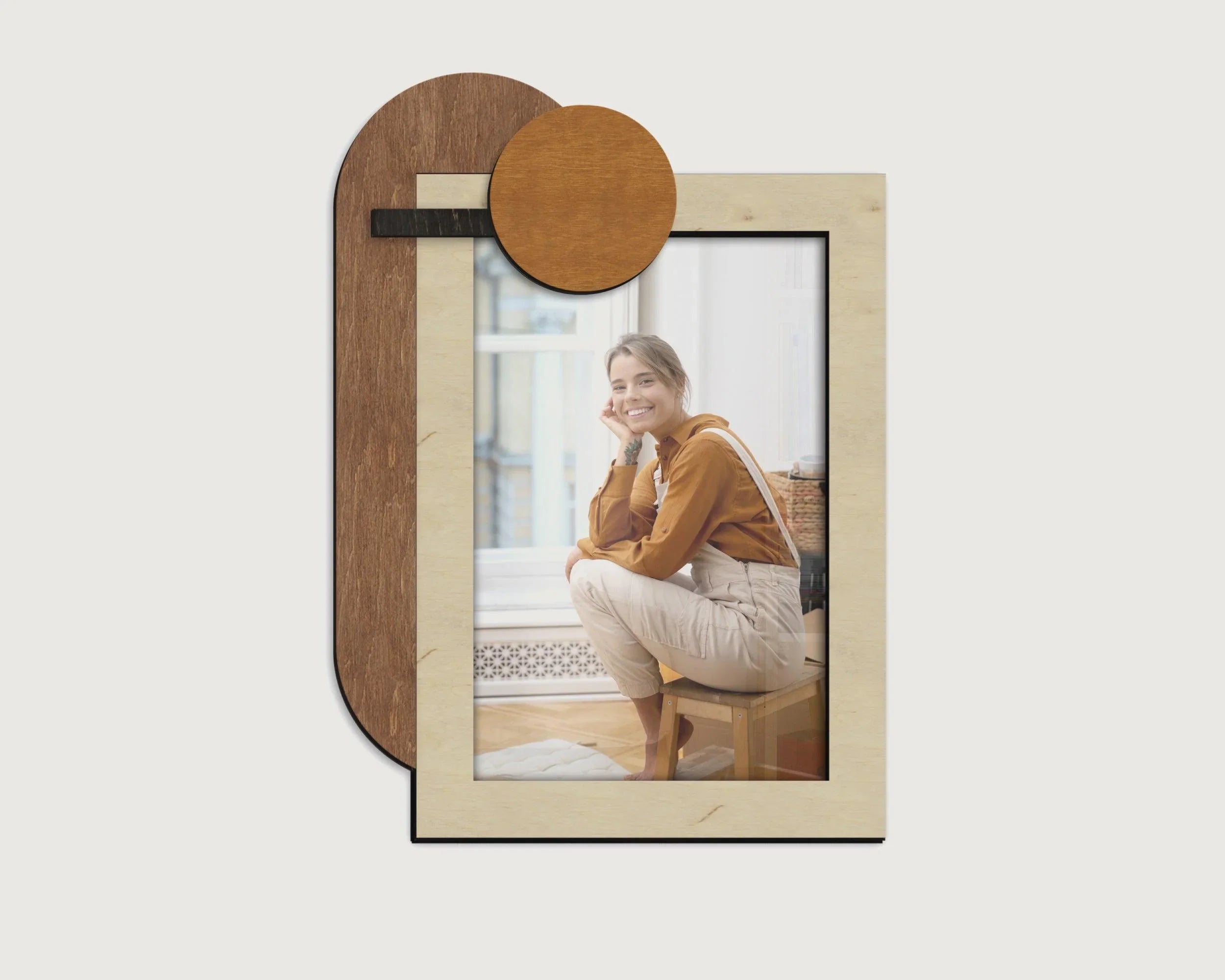 Modern Abstract Photo Frame | Rustic Picture Frame - The Frame Depot