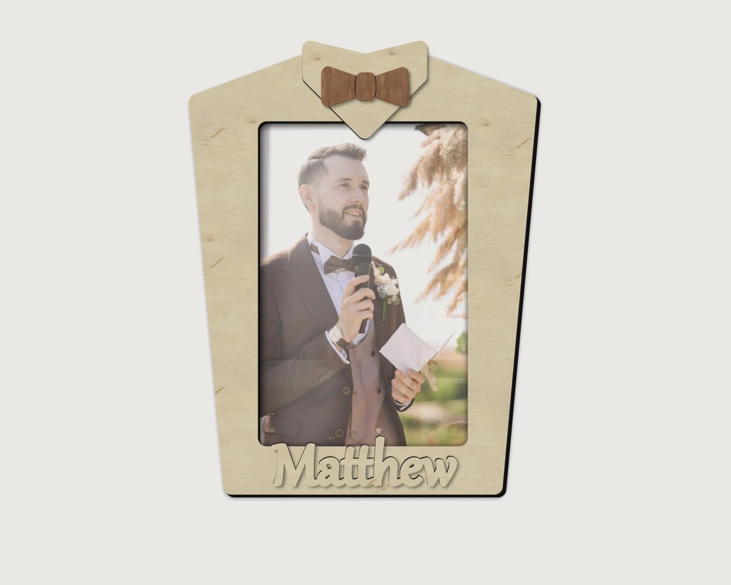 Personalized Wedding Suit Frame | Unique Groomsman & Best Man Gift - The Frame Depot