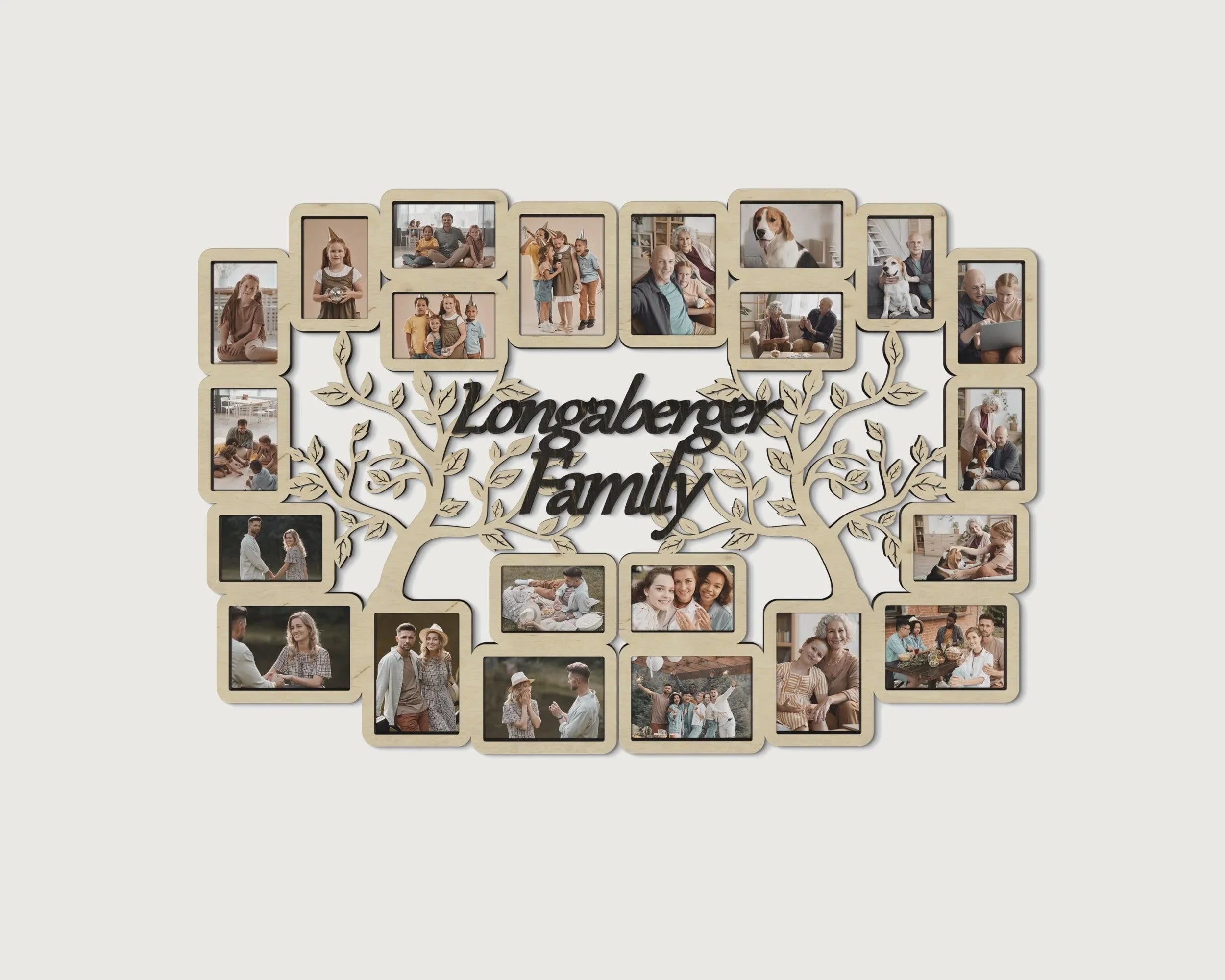 Personalized Family Tree Collage | Custom Large Photo Gallery Frames - The Frame Depot
