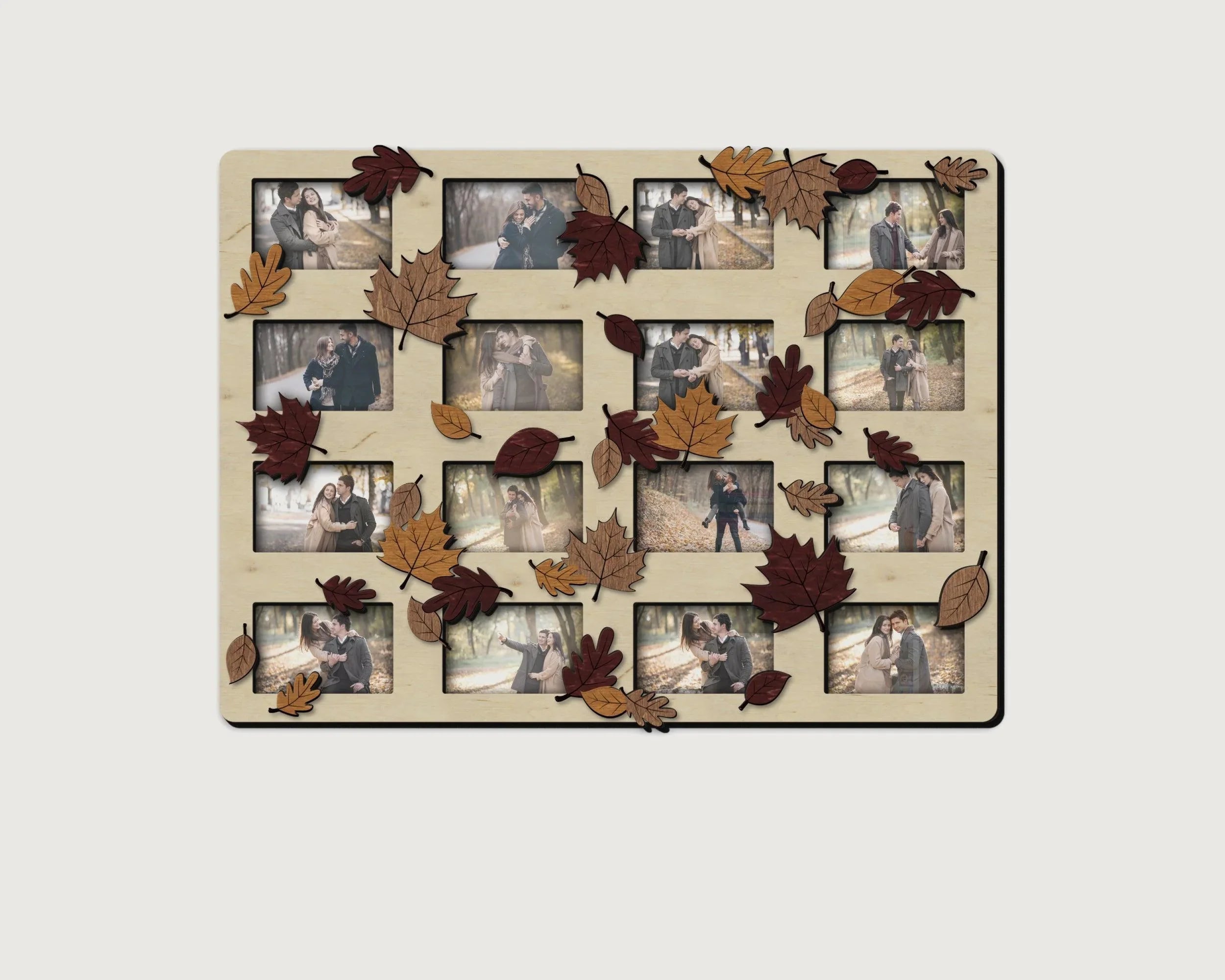 Autumn Picture Frame Landscape | Photo Frame Collage with Fall Leaves - The Frame Depot