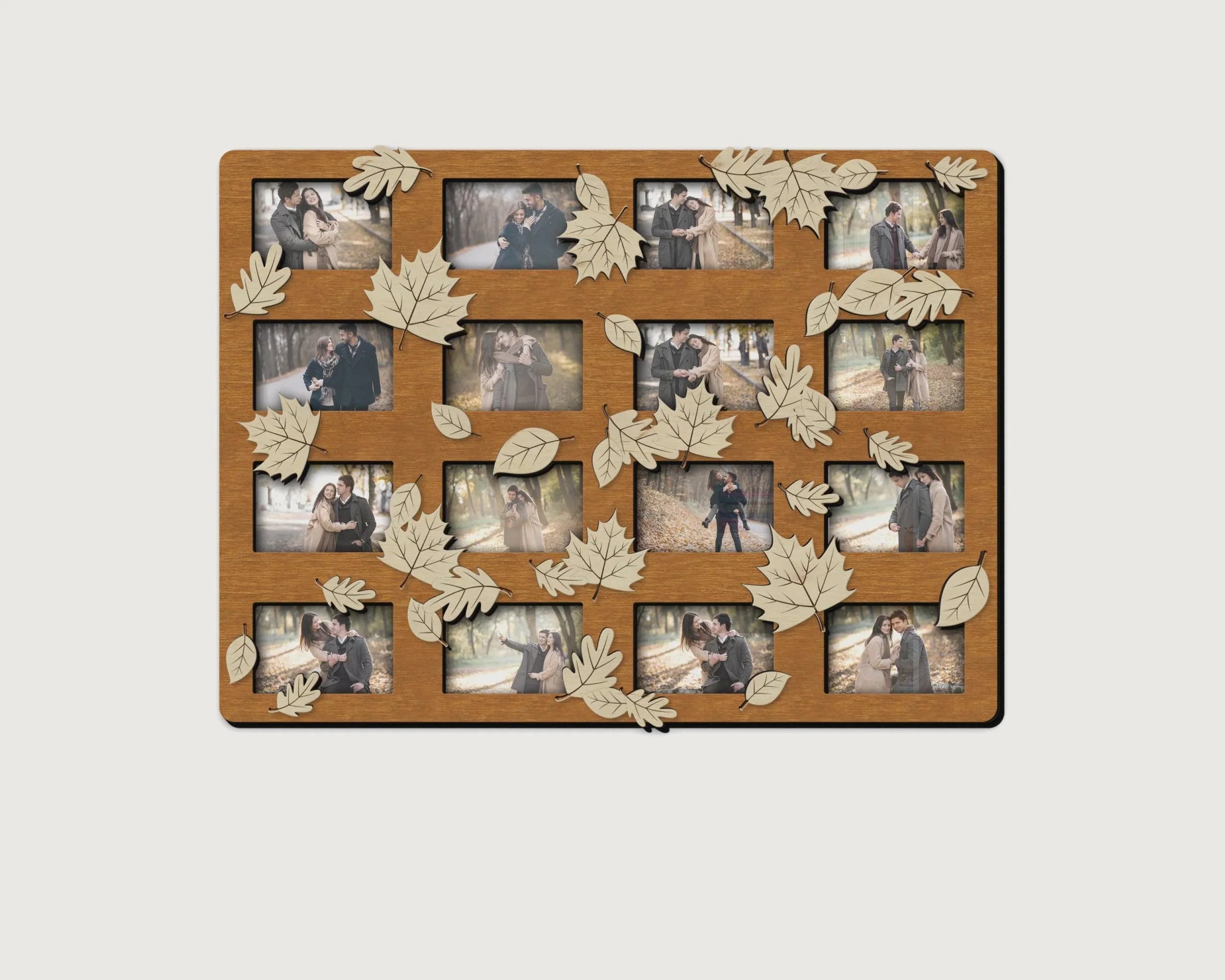 Autumn Picture Frame Landscape | Photo Frame Collage with Fall Leaves - The Frame Depot