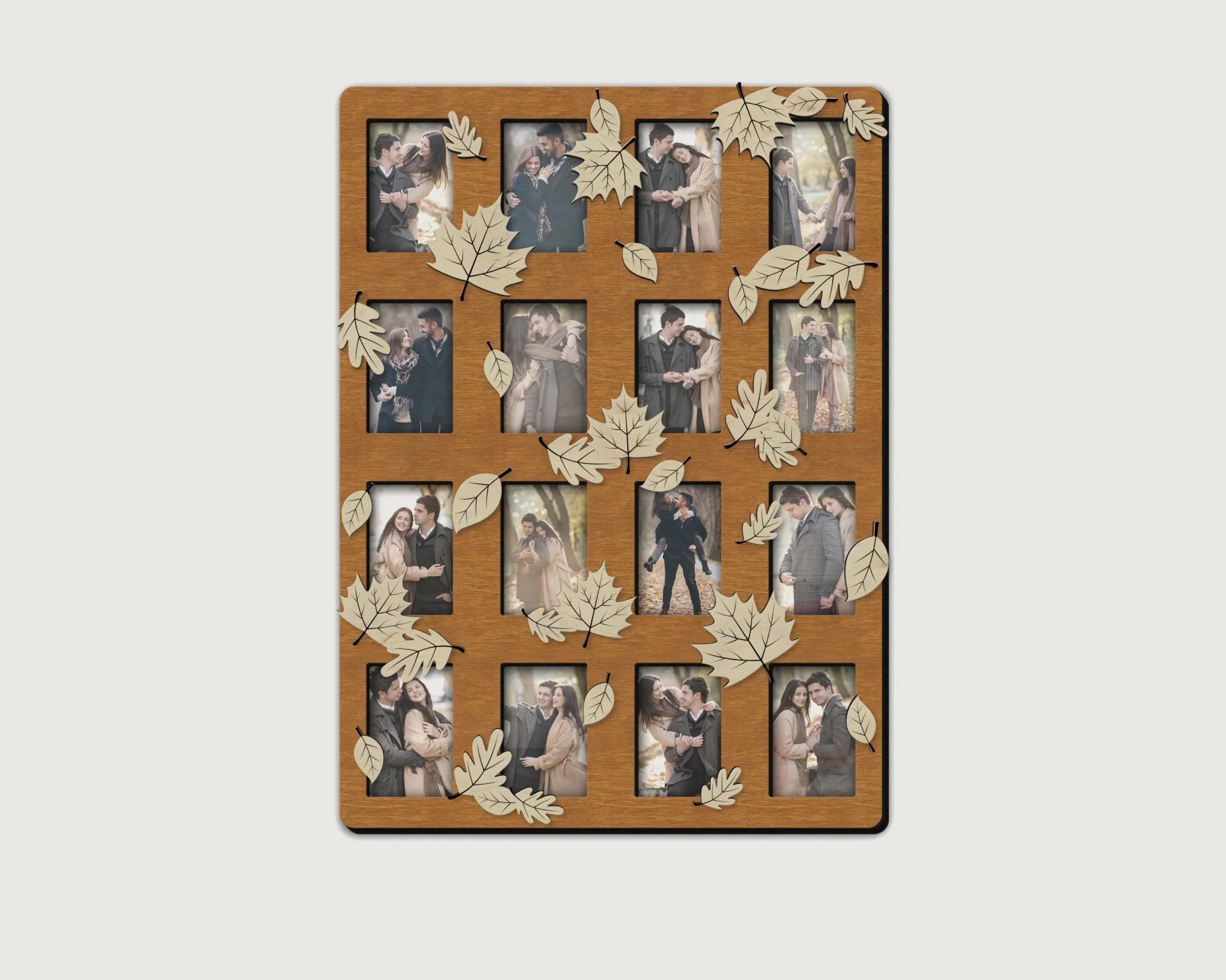 Autumn Picture Frame | Photo Frame Collage with Fall Leaves - The Frame Depot