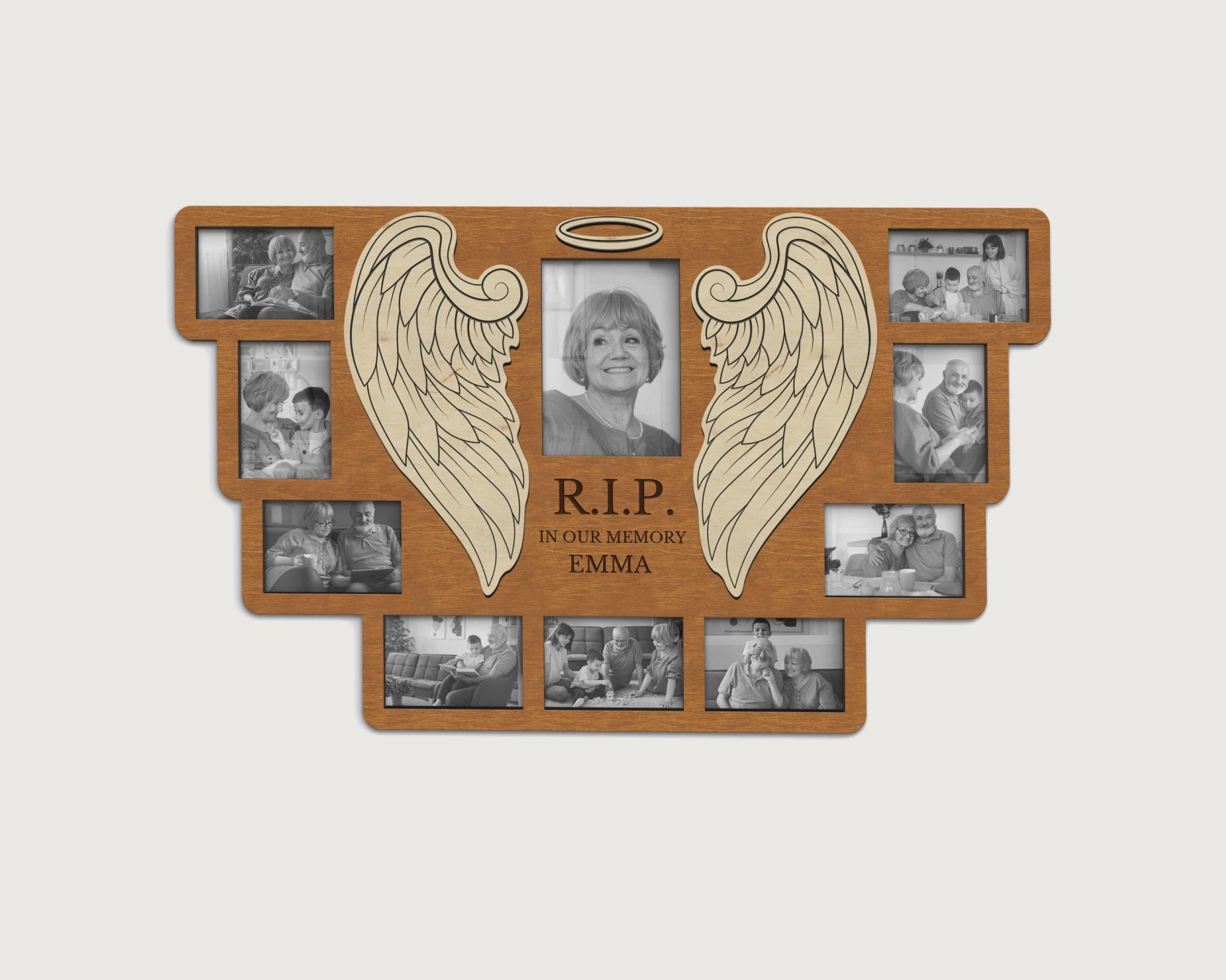 Memorial Photo Frame Collage | Personalized Rest in Peace Board - The Frame Depot