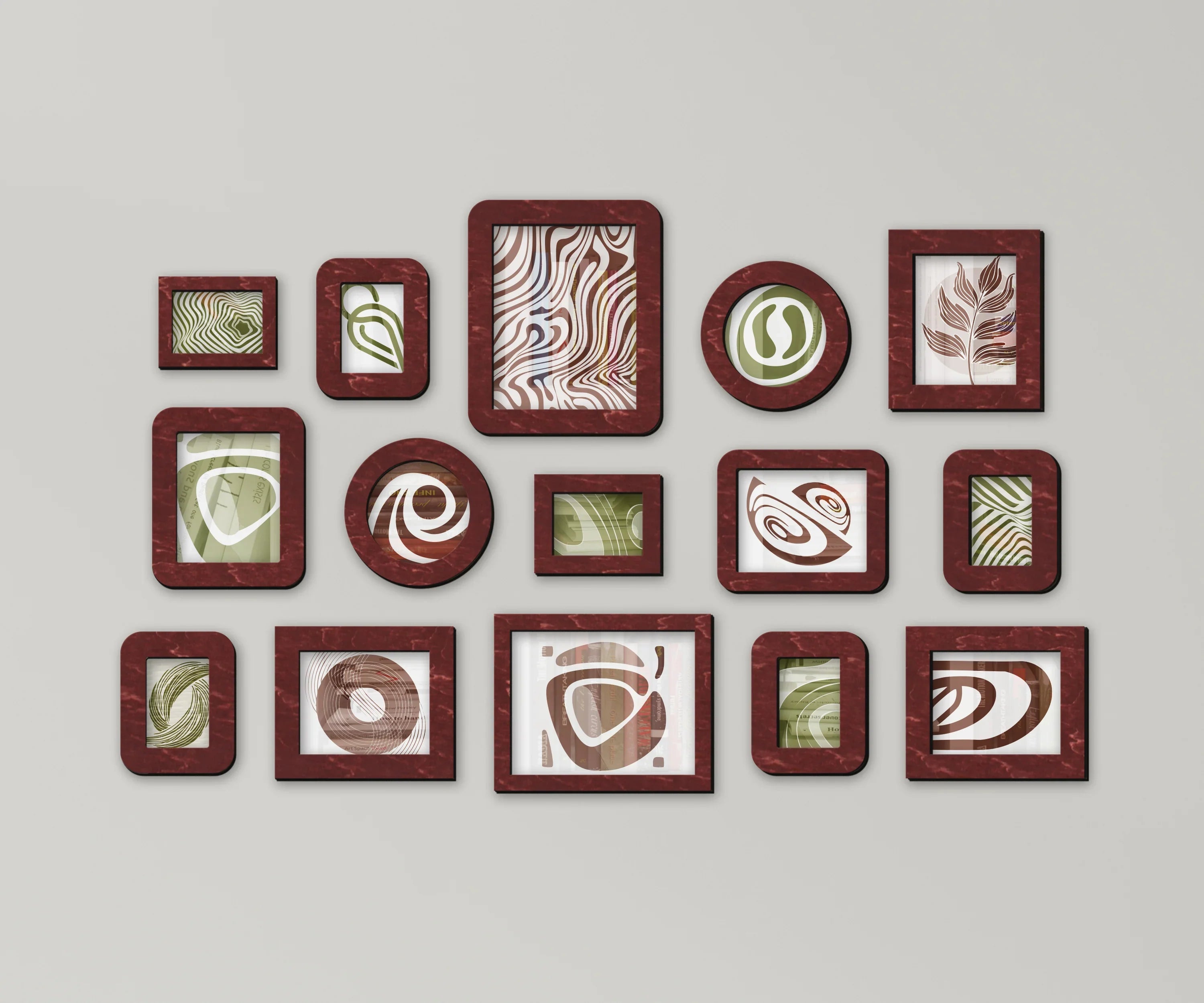 Wall Mounted Wooden Picture Frame Set | Large Photo Gallery Collage - The Frame Depot
